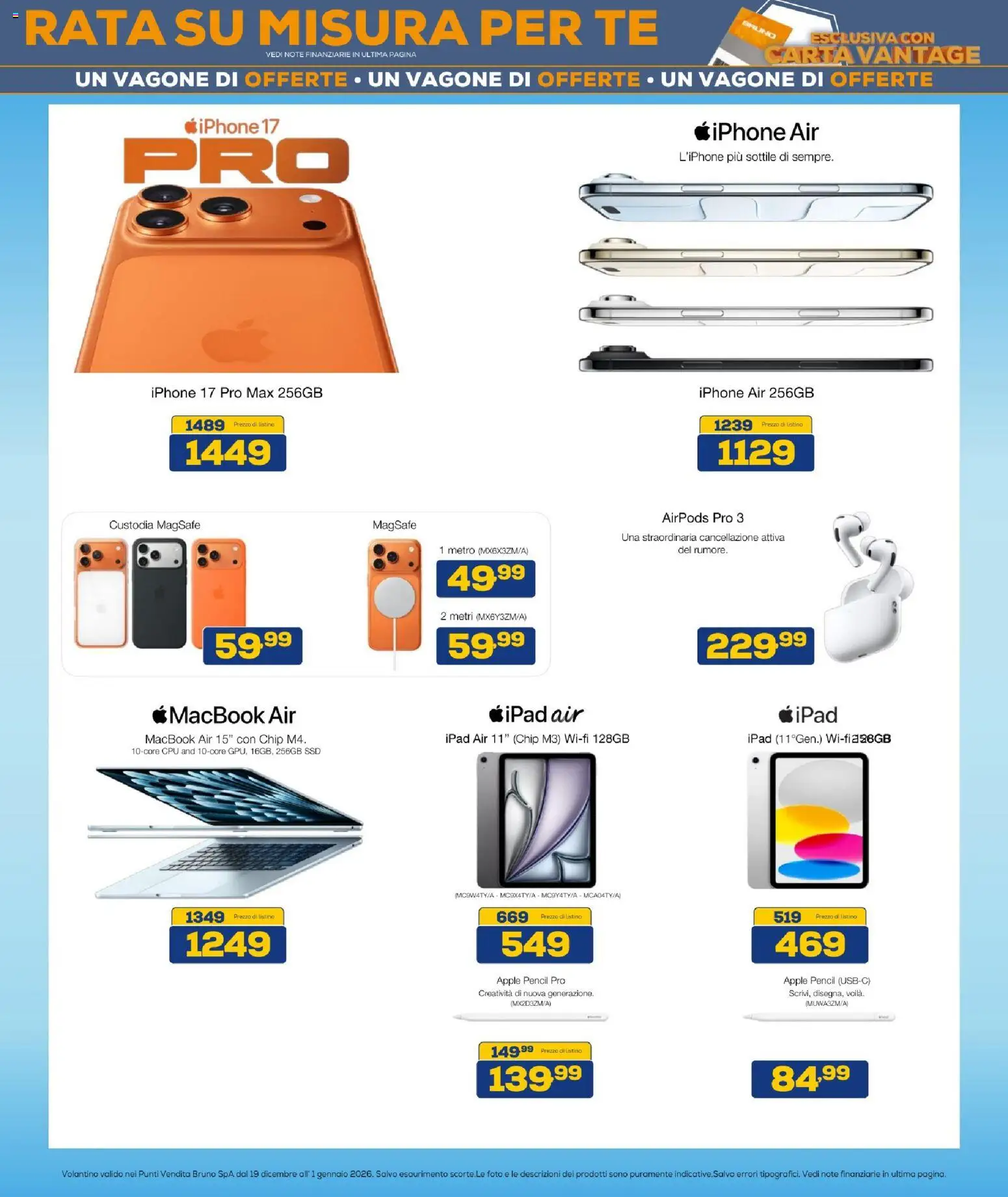 Volantino BRUNO del 19.12.2025 | Pagina: 6 | Prodotti: Iphone, Tè, Macbook, Airpods