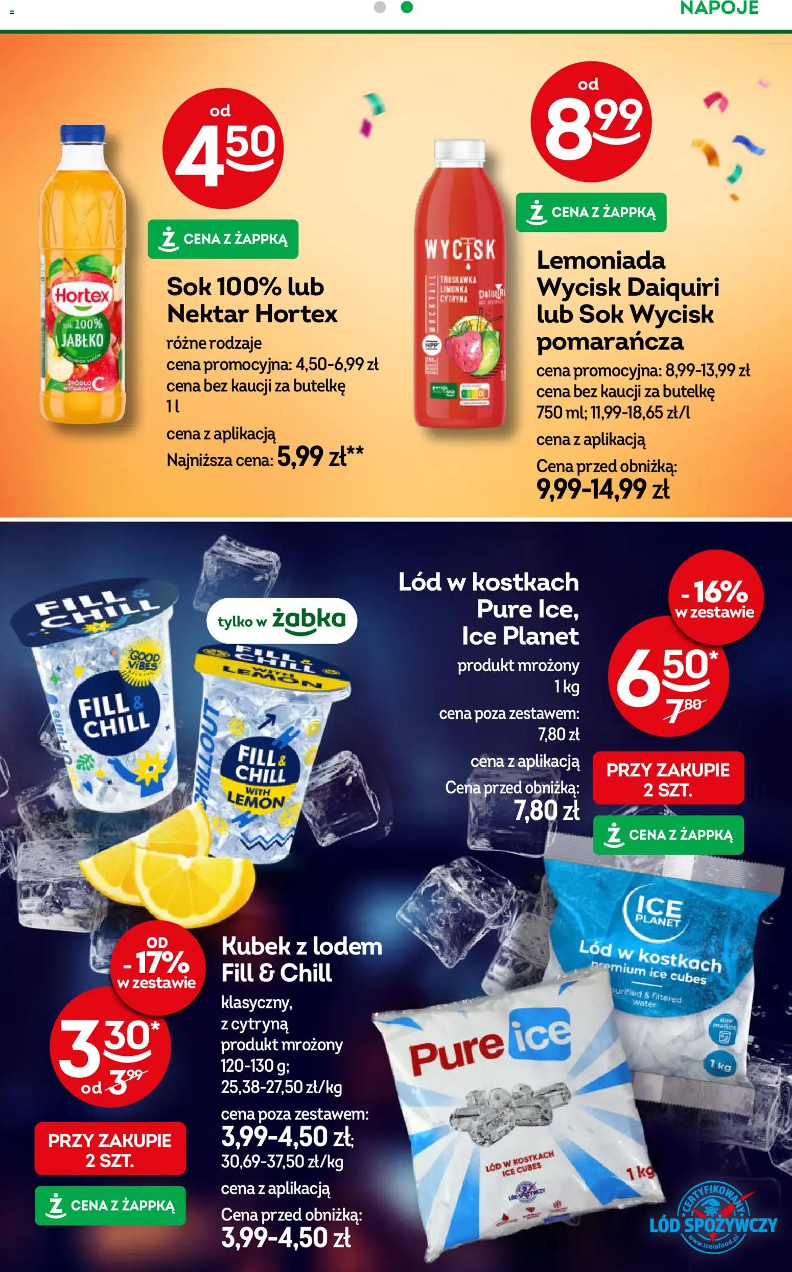 Żabka Gazetka od 30.12.2025 | Strona: 11 | Produkty: Cytryna, Limonka, Napoje, Lód w kostkach