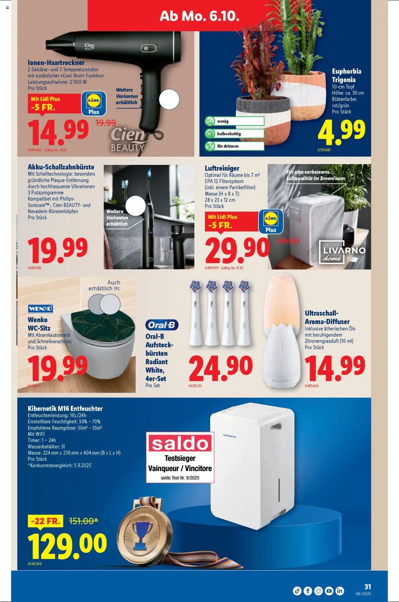 Lidl Aktionen – gültig ab 02.10.2025 | Seite: 31 | Produkte: Philips, Luftreiniger