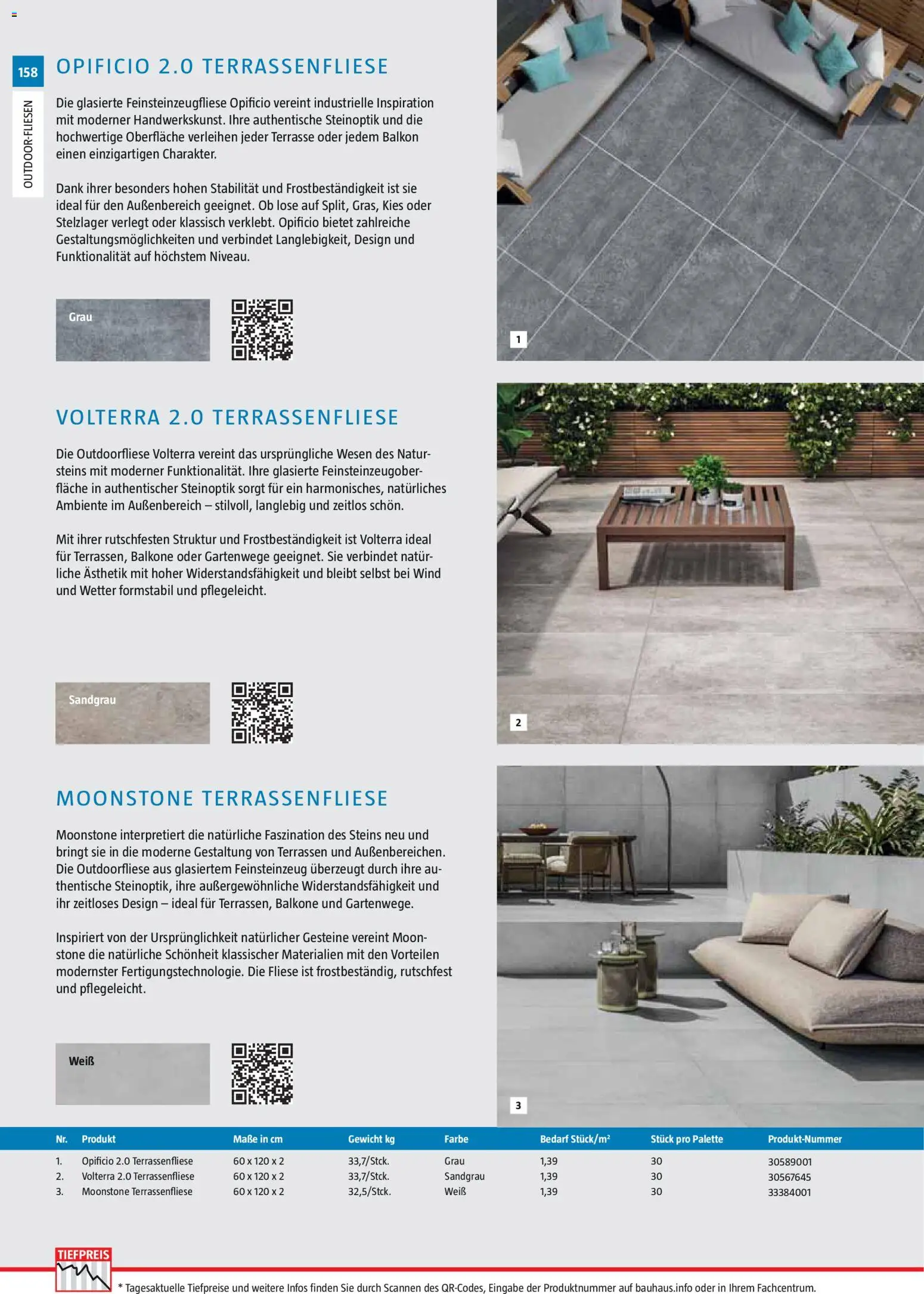 Bauhaus Gartenbaumaterialien gültig ab 01.04.2026 | Seite: 158 | Produkte: Gewicht