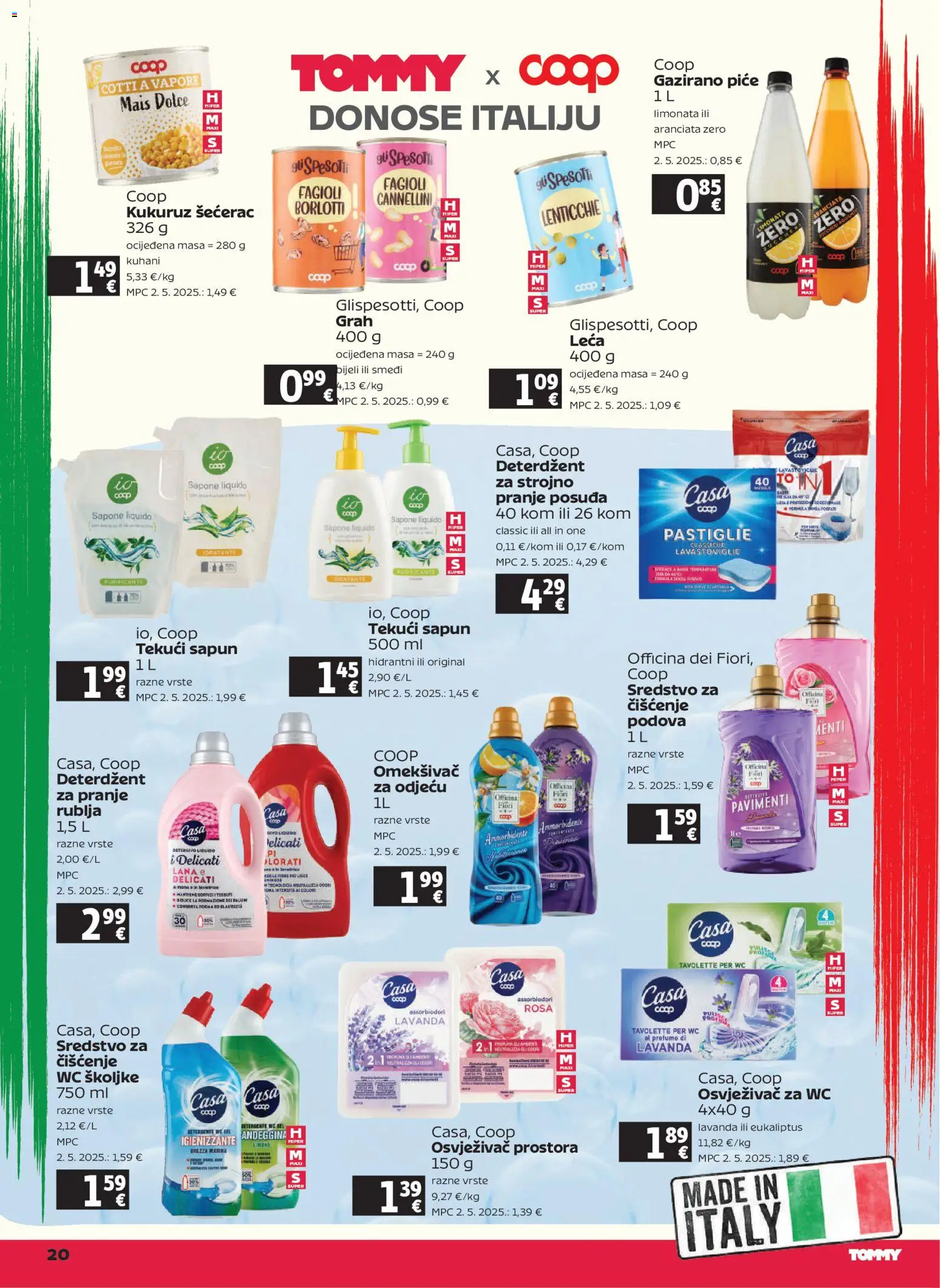 Tommy katalog | vrijedi od 06.11.2025 | Stranica: 20 | Proizvodi: Grah, Omekšivač, Leća, Osvježivač prostora