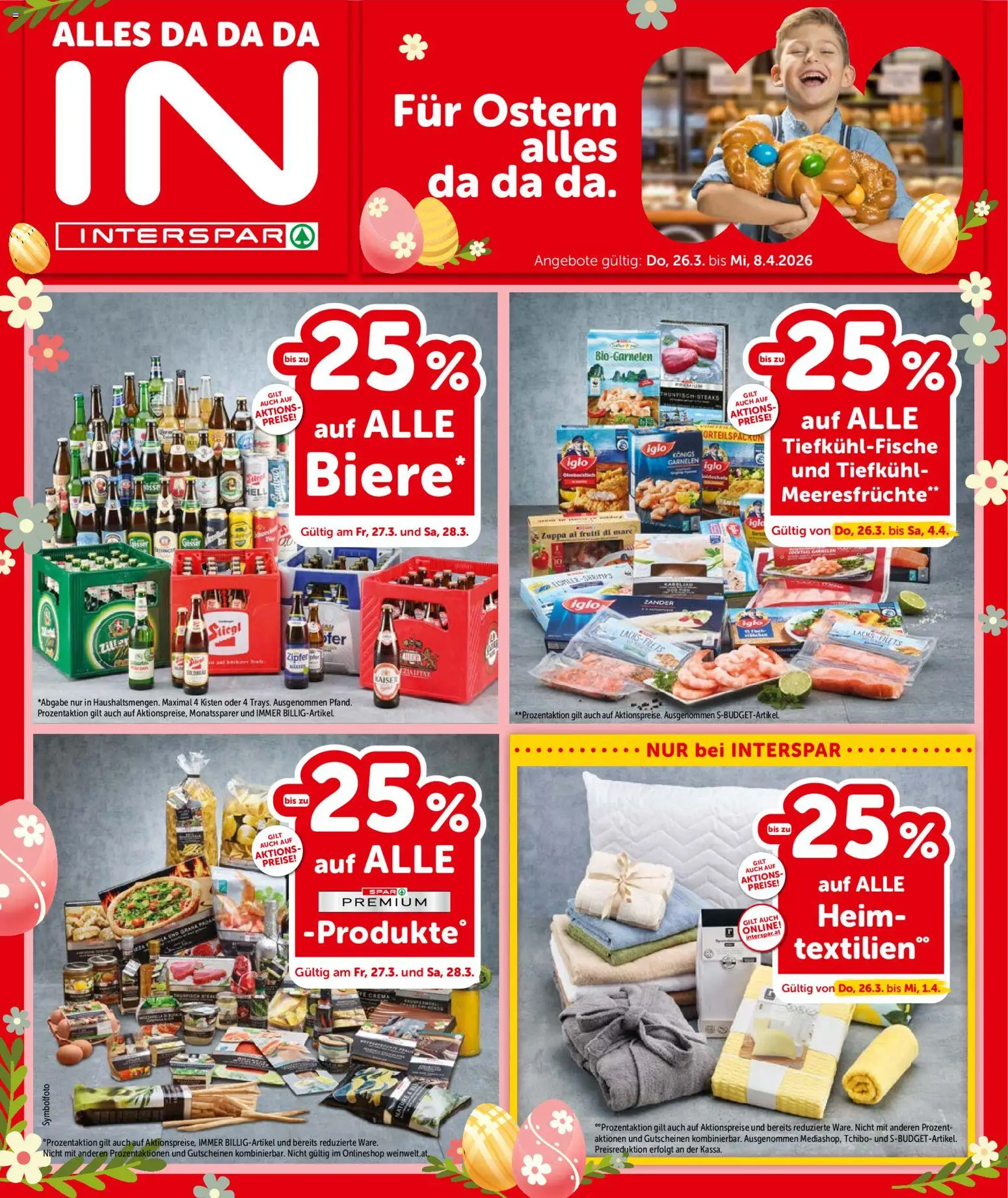 Interspar Flugblatt - Tirol gültig ab 26.03.2026 | Seite: 1 | Produkte: Meeresfrüchte
