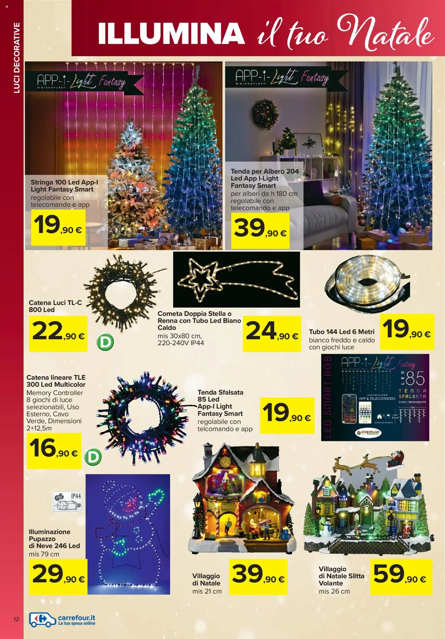 Volantino Carrefour del 03.11.2025 | Pagina: 12 | Prodotti: Telecomando, Tenda, Tubo, Cavo