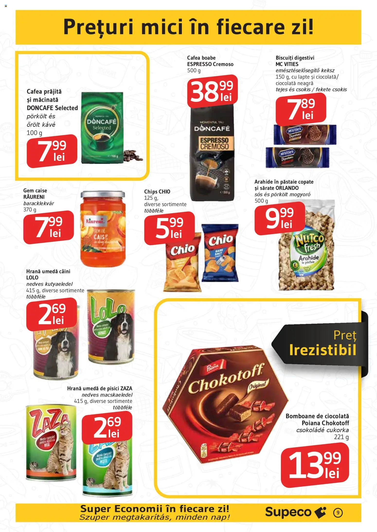 Noul catalog Supeco – valabil de la 30.10.2025 | Pagină: 9 | Produse: Mici, Lapte, Biscuiți, Ahtapot