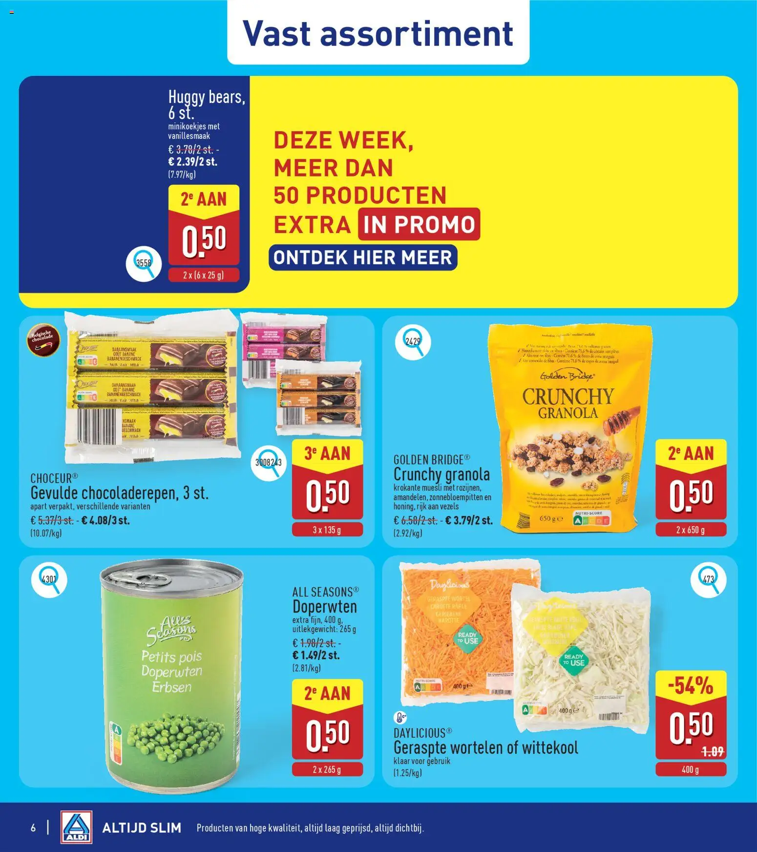 {H1} | Pagina: 6 | Producten: Muesli, Excentercsiszoló, Wortelen, Chocolade