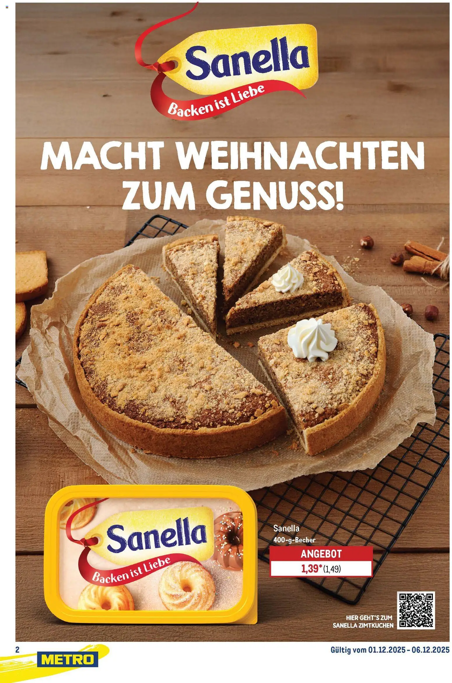 Metro Starke Marken – gültig ab 01.12.2025 | Seite: 2 | Produkte: Sanella