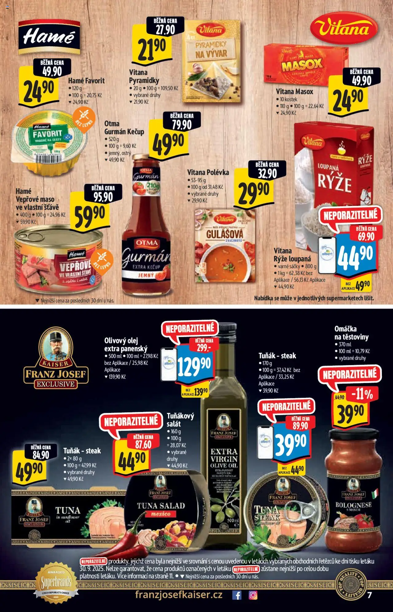 Albert katalog - Supermarket od 08.10.2025 | Strana: 7 | Produkty: Tuňák, Steak, Vývar, Stan