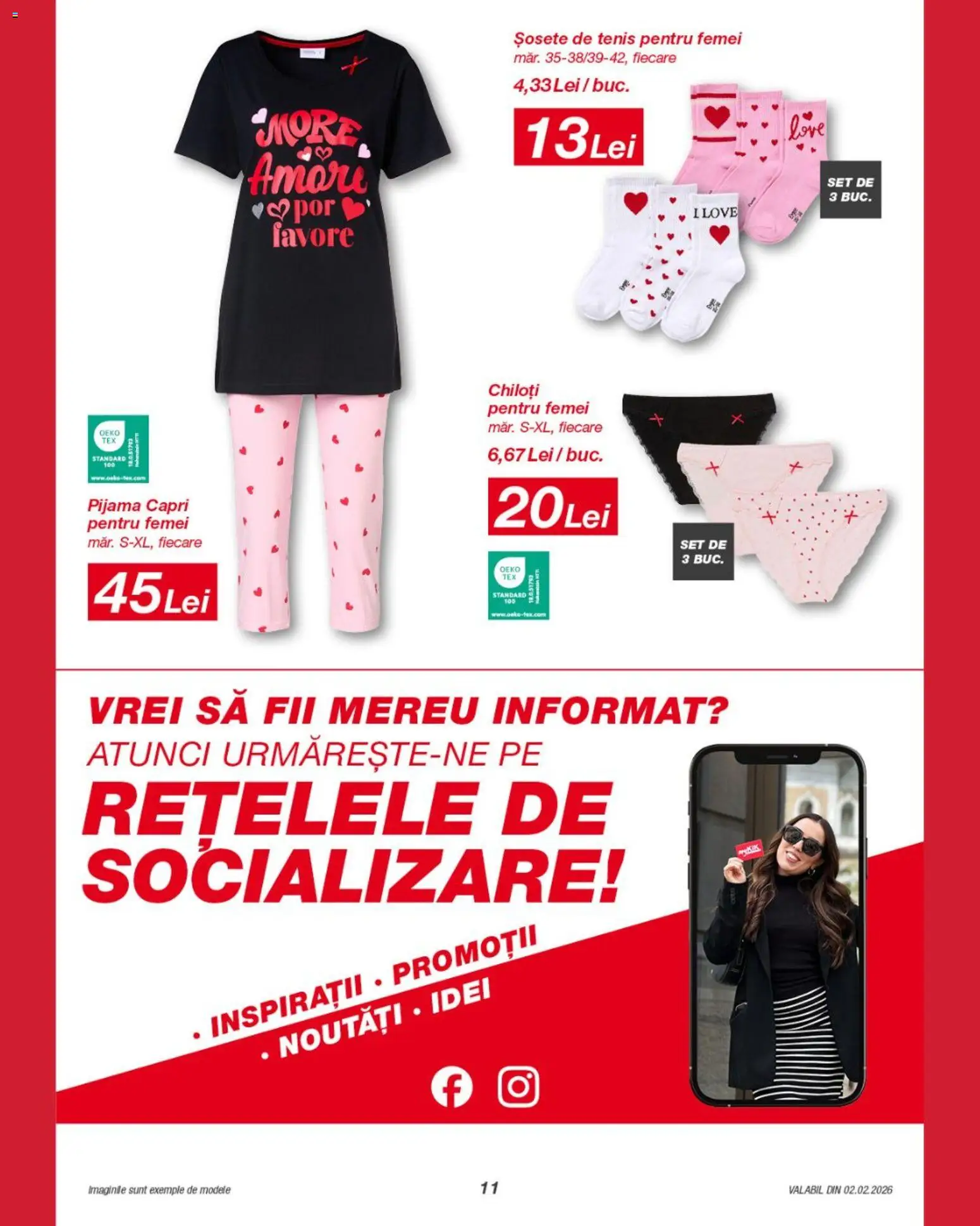 Noul catalog Kik – valabil de la 02.02.2026 | Pagină: 11 | Produse: Chiloți, Șosete