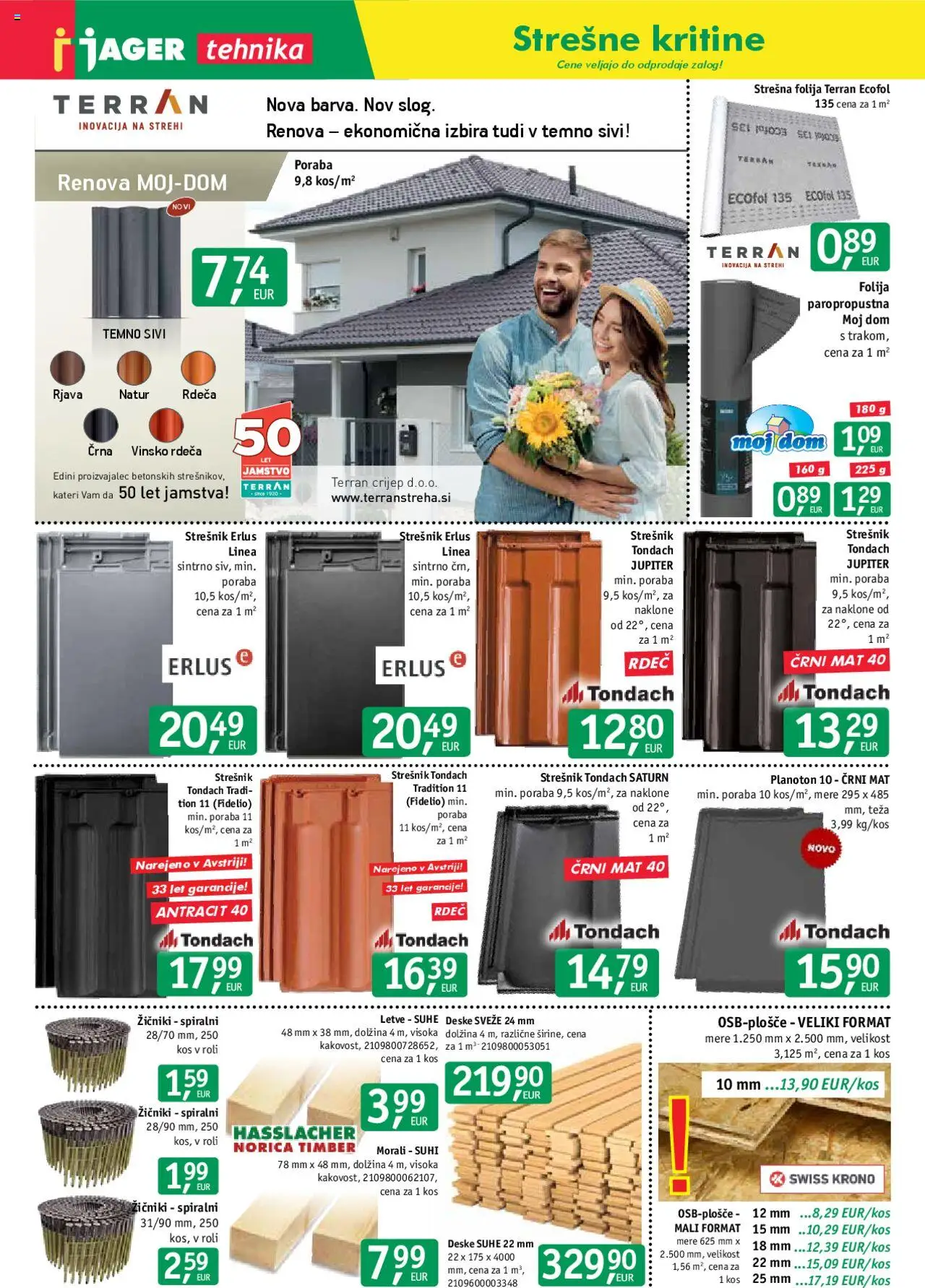 Jager katalog tehnika │ velja od 06.08.2025 | Stran: 5 | Izdelki: Teza, Kos, Folija