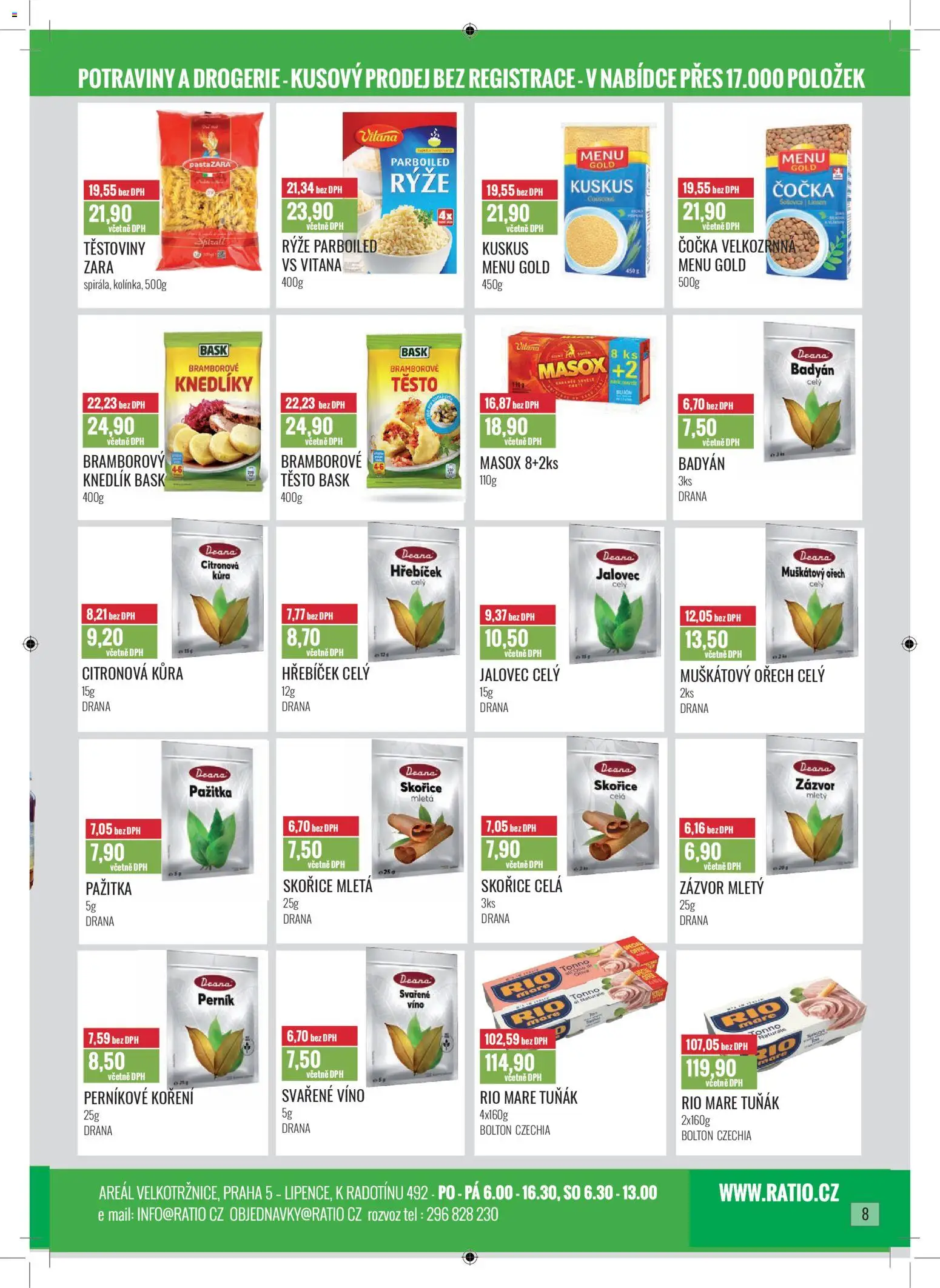 Ratio leták od 01.11.2025 | Strana: 9 | Produkty: Čočka, Víno, Perník, Potraviny
