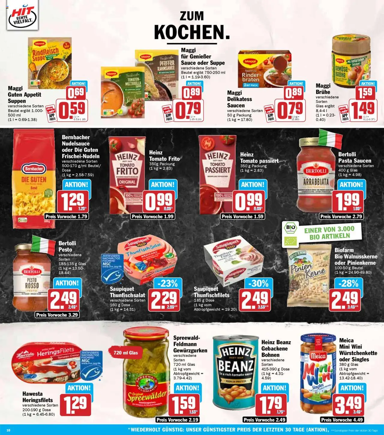 HIT Bayern - gültig ab dem 21.07.2025 | Seite: 10 | Produkte: Thunfisch, Meica, Pasta, Rindfleisch