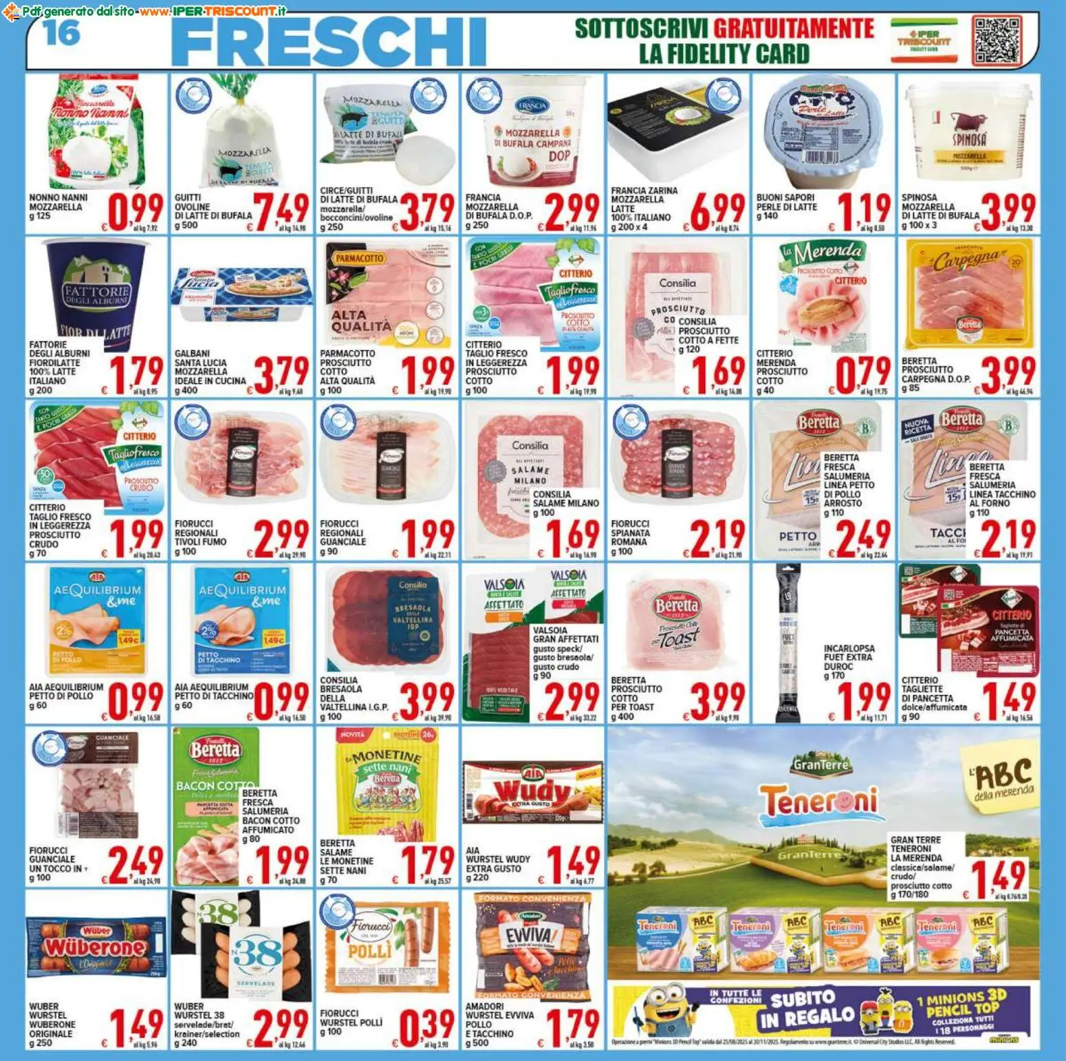 Volantino Ipertriscount del 18.11.2025 | Pagina: 16 | Prodotti: Bresaola, Tacchino, Forno, Guanciale
