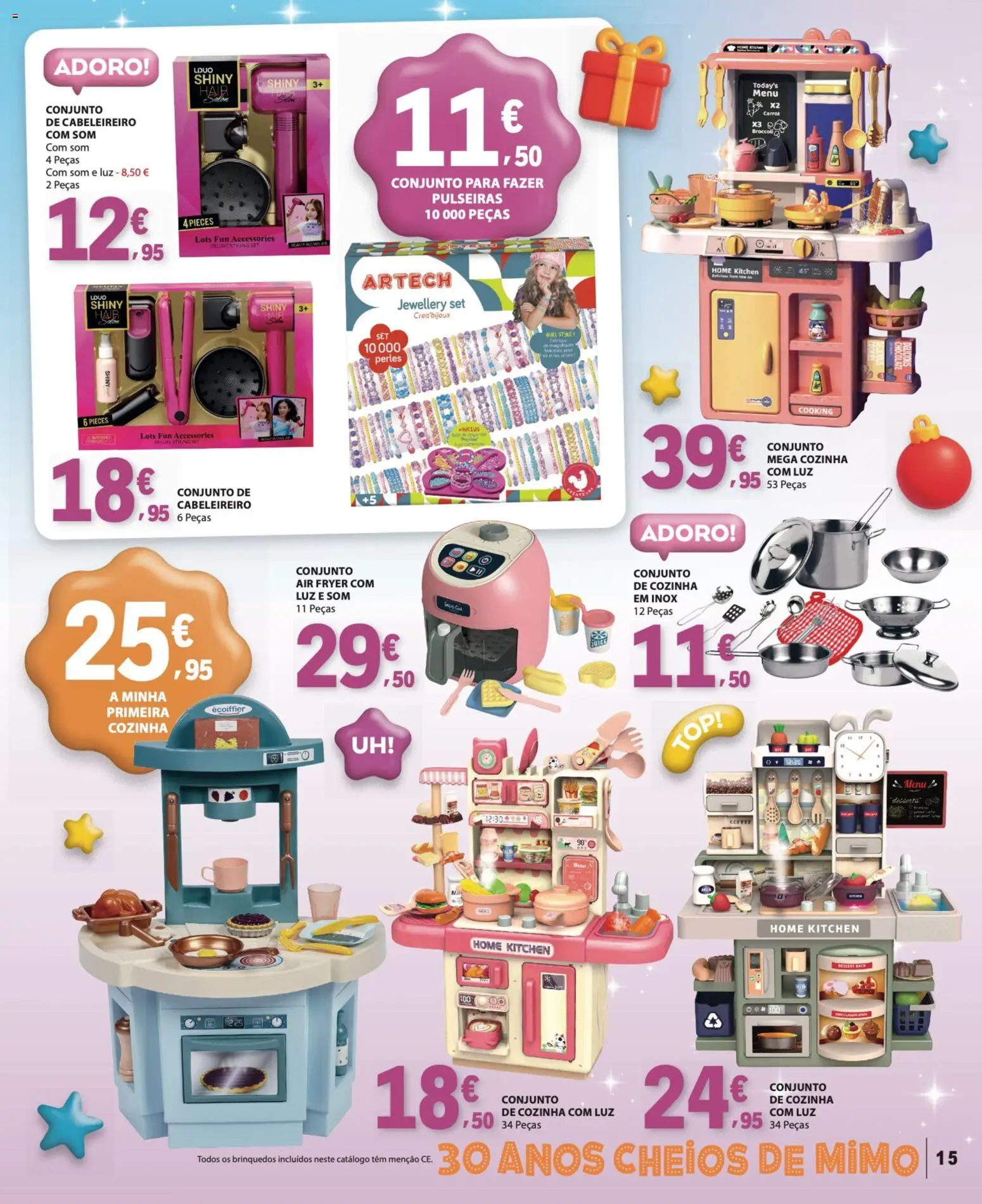 E.Leclerc Brinquedos de Natal │ válido de 11.11.2025 | Página: 15 | Produtos: Air fryer, Top, Chocolate