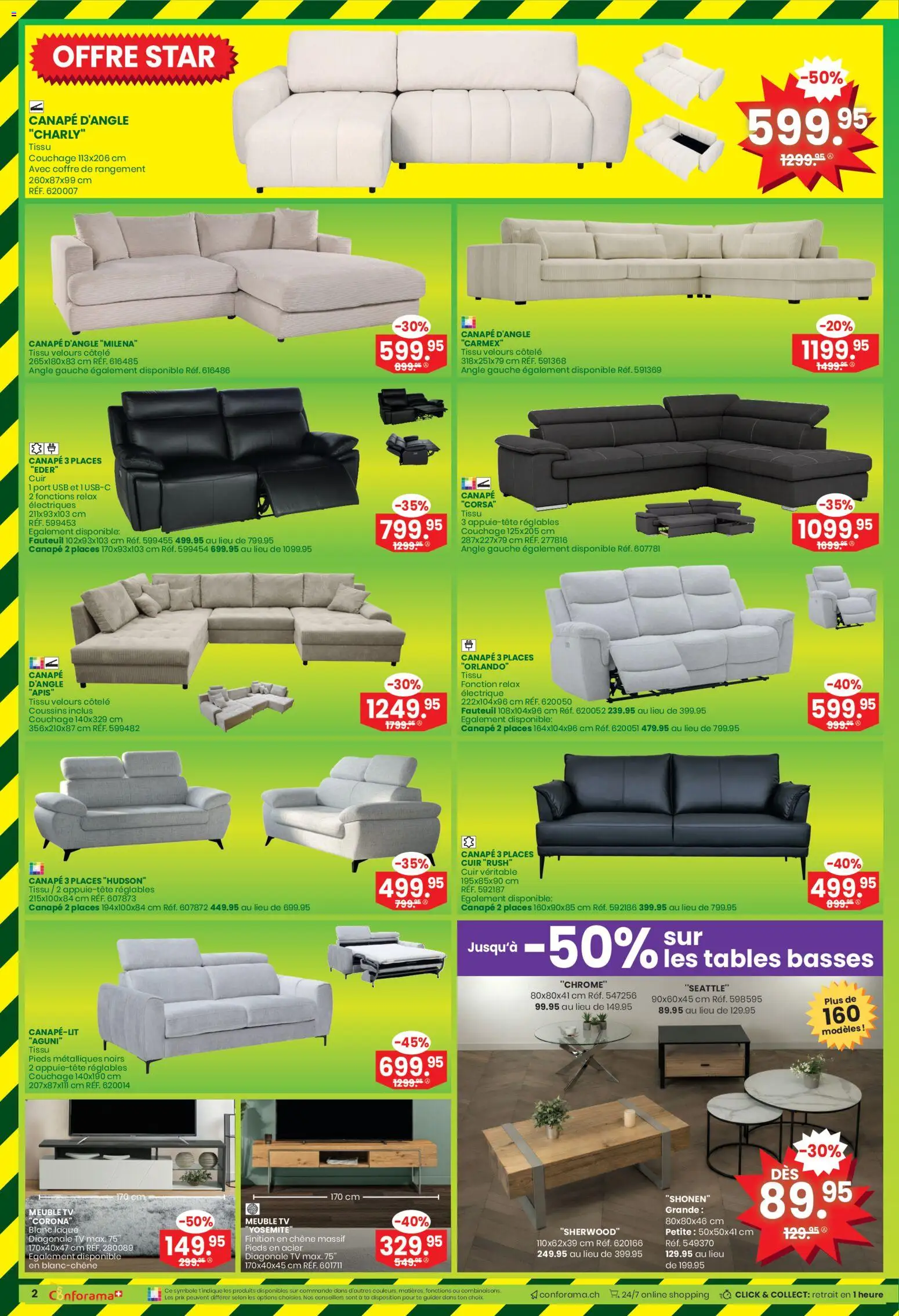 Conforama aktionen FR – gültig ab 22.04.2026 | Seite: 2 | Produkte: TV, Usb