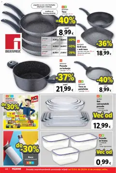 Plodine Katalog - Pregled kataloga iz trgovine Plodine, vrijedi od 15.04.2026 | Stranica: 40 | Proizvodi: Grill tava, Tava