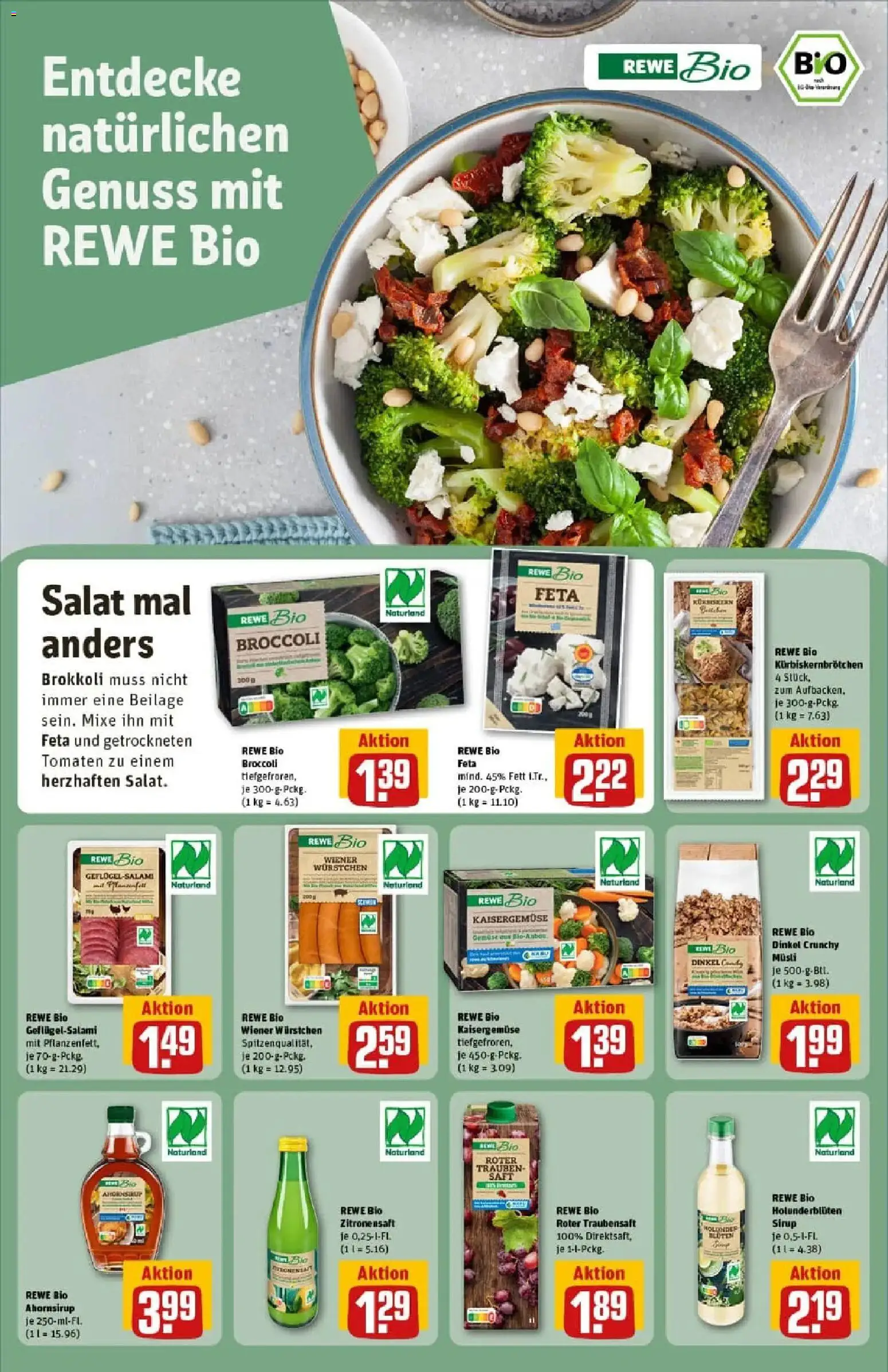 Rewe prospekt Hamburg 50 (Altona)	 – gültig ab 26.01.2026 | Seite: 16 | Produkte: Musli, Tomaten, Sirup, Brokkoli