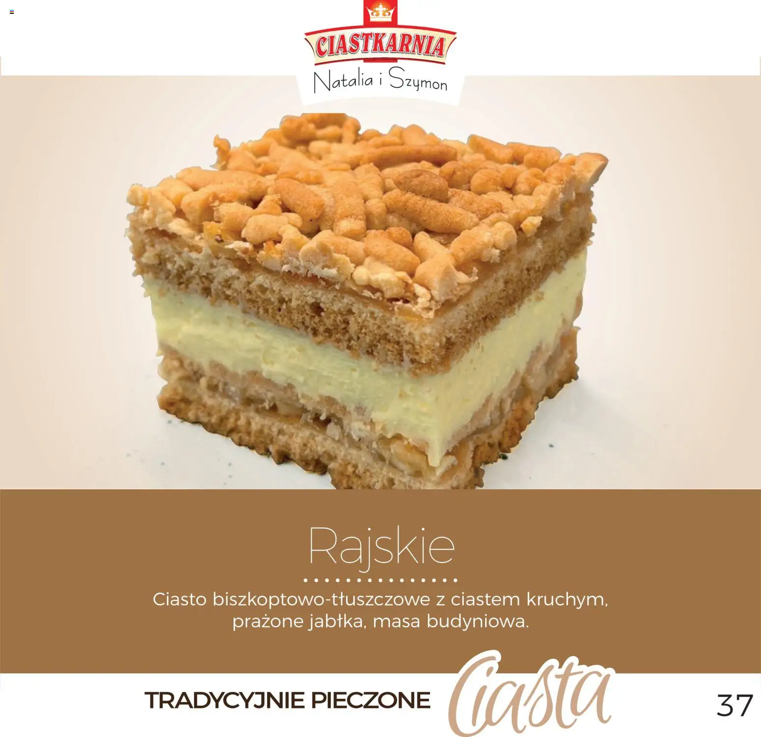 Topaz Gazetka - Ciasta  od 01.12.2025 | Strona: 37 | Produkty: Ciasto