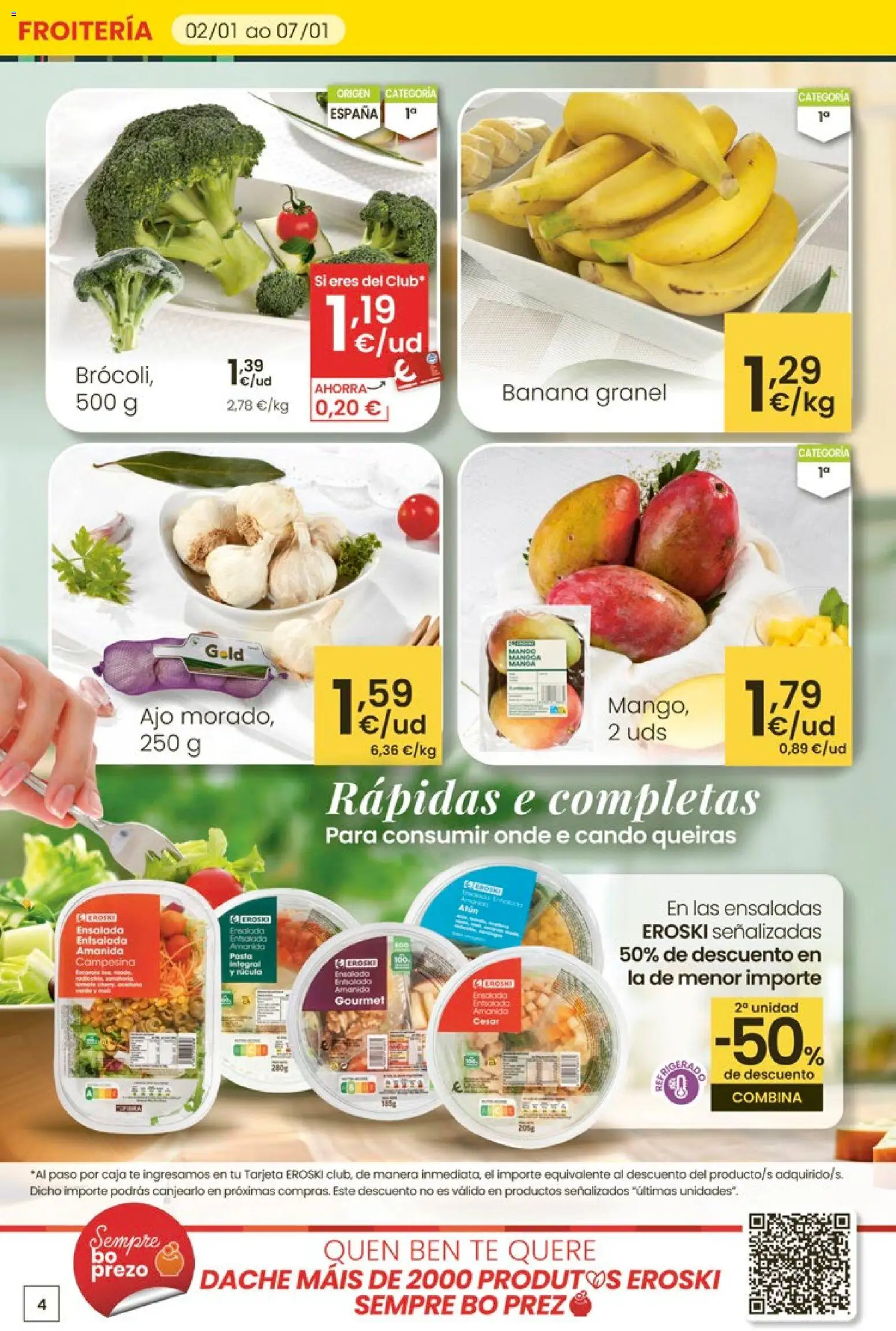 Eroski - Para un xaneiro máis lixeiro │ válido desde el 05.01.2026 | Página: 4 | Productos: Té, Ensalada, Caja