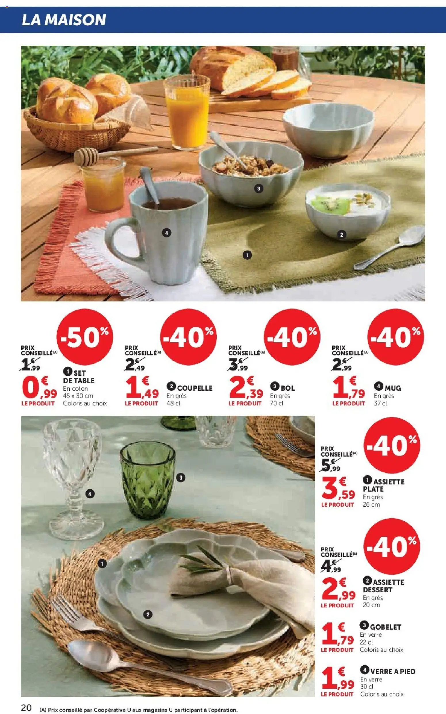 {H1} | Page: 20 | Produits: Coton, Bol, Table