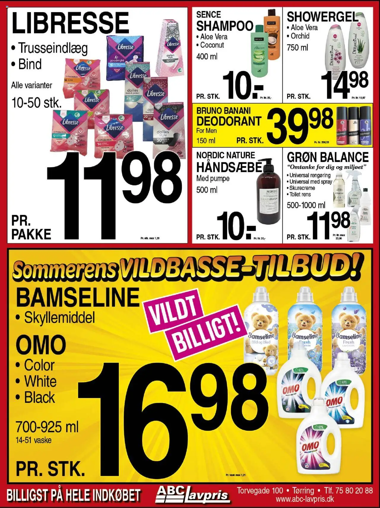 Abc Lavpris Tilbudsavis gyldig fra 23.07.2025 | Side: 6 | Produkter: Shampoo, Deodorant, Skyllemiddel, Toilet