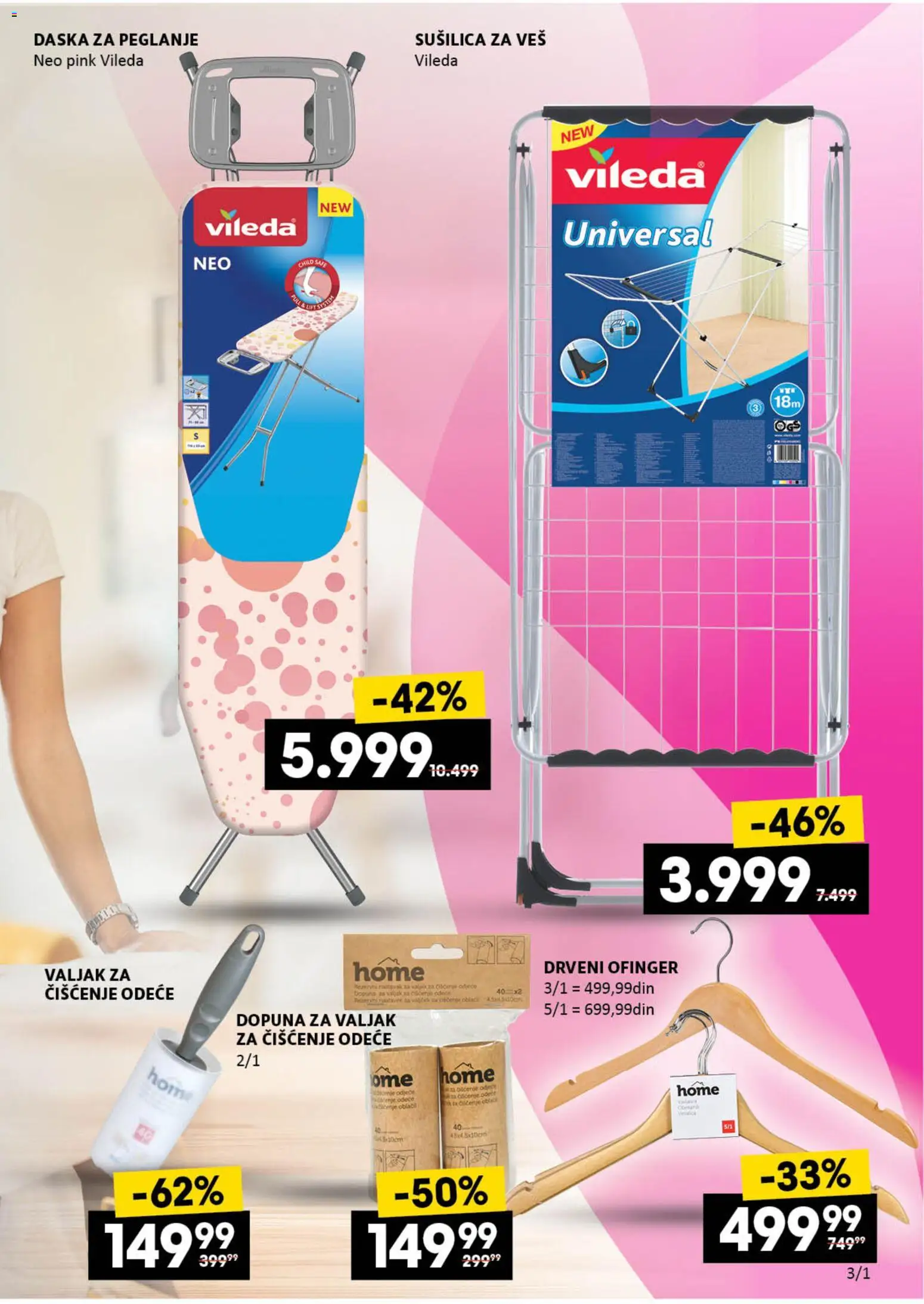 Roda katalog - važi od 12.02.2026 | Strana: 15 | Proizvode: Daska za peglanje, Vileda, Sušilica za veš