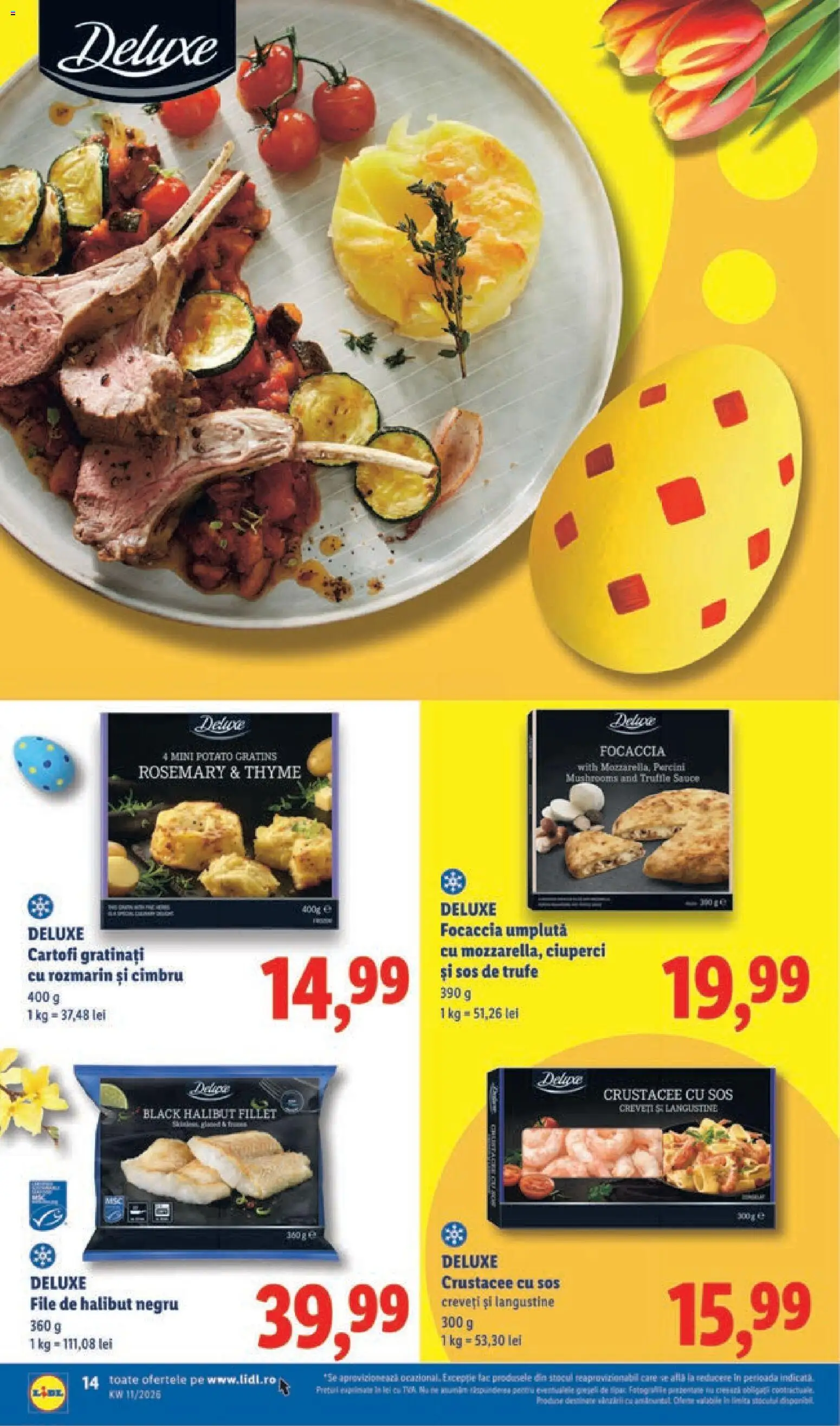 Noul catalog Lidl – valabil de la 09.03.2026 | Pagină: 14 | Produse: Ciuperci, Cartofi, Sos