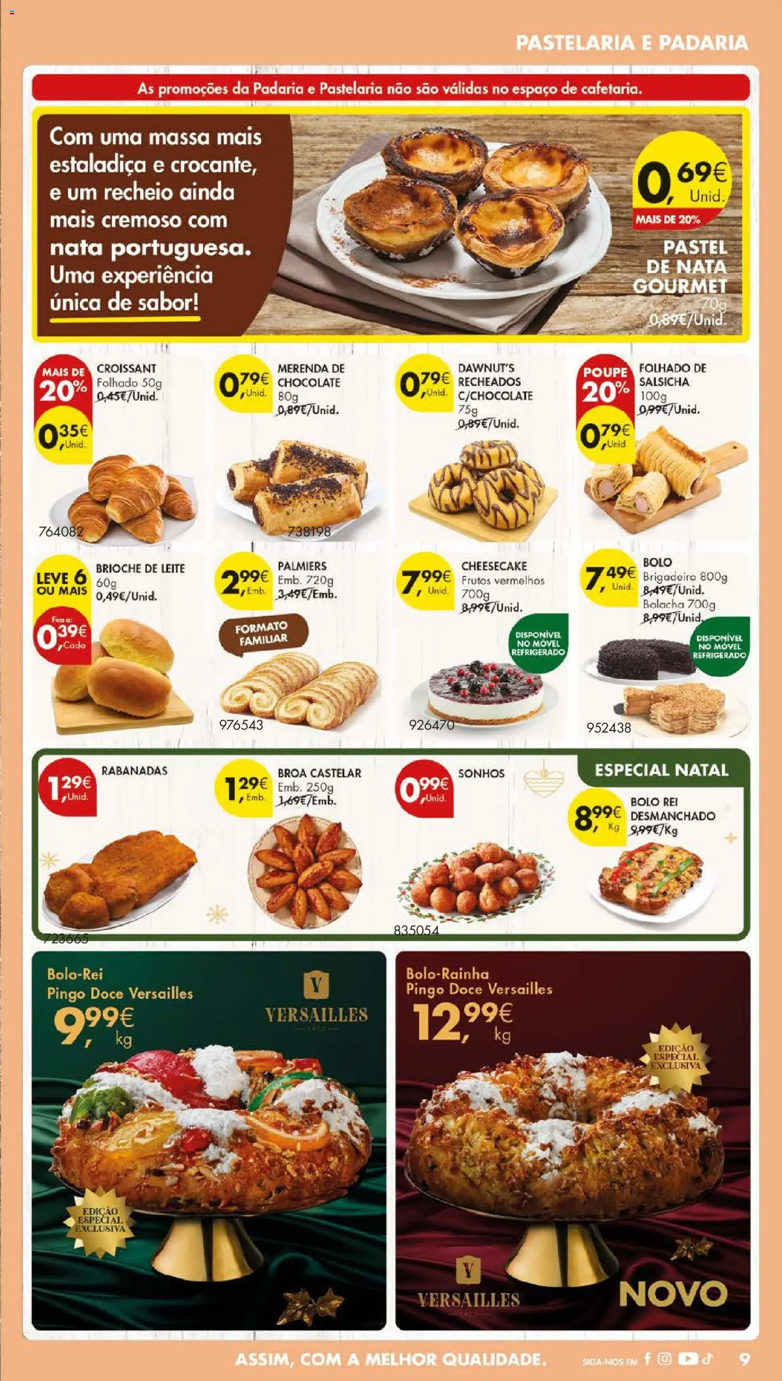 Pingo Doce folheto │ válido de 11.11.2025 | Página: 11 | Produtos: Salsicha, Chocolate, Nata, Massa