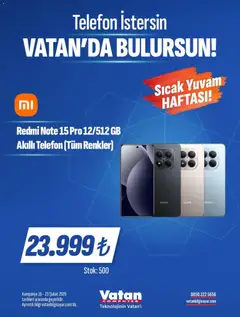 16.02.2026 tarihinden itibaren geçerli olan Vatan Bilgisayar kataloğu önizlemesi | Sayfa: 7 | Ürünler: Telefon, Akıllı telefon