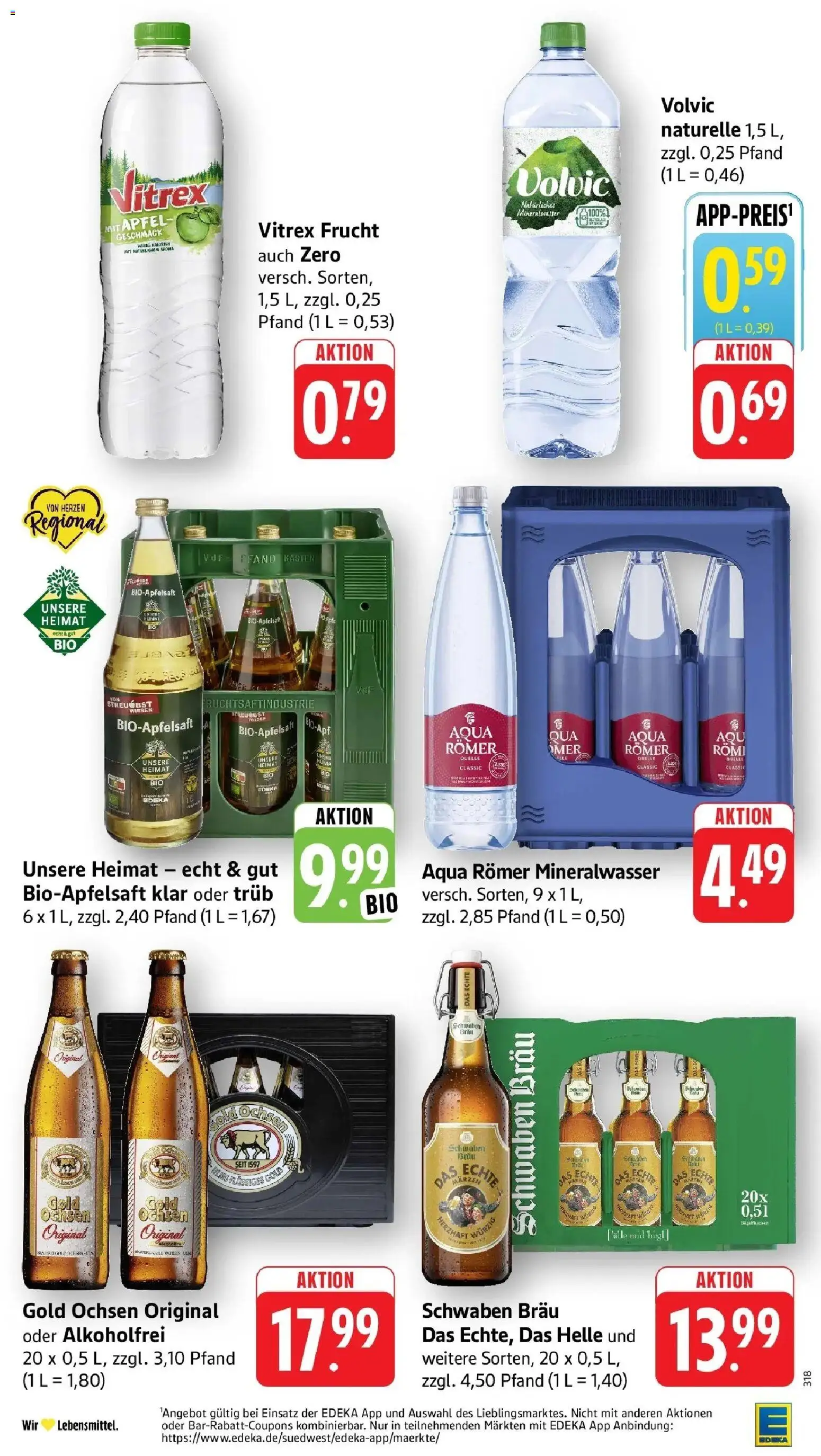 Edeka prospekt Göppingen-Ursenwang	 – gültig ab 02.03.2026 | Seite: 29 | Produkte: Äpfel, Mineralwasser, Apple, Volvic