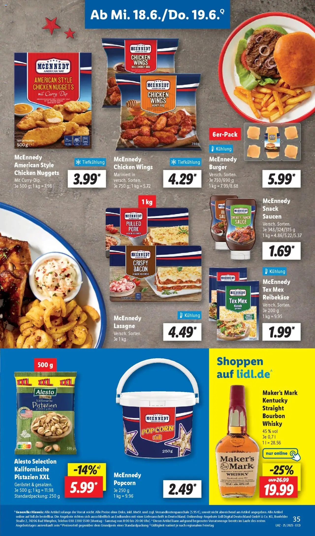 Lidl Prospekt 	 - gültig ab dem 16.06.2025 | Seite: 49 | Produkte: Bad, Burger, Pistazien, Bourbon