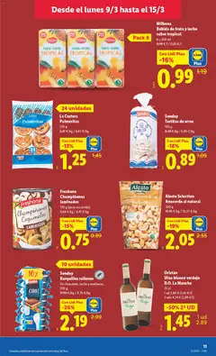 Vista previa Sondey Barquillos rellenos, De chocolate, leche y avellanas. 250 g válido desde el 09.03.2026 | Página: 15