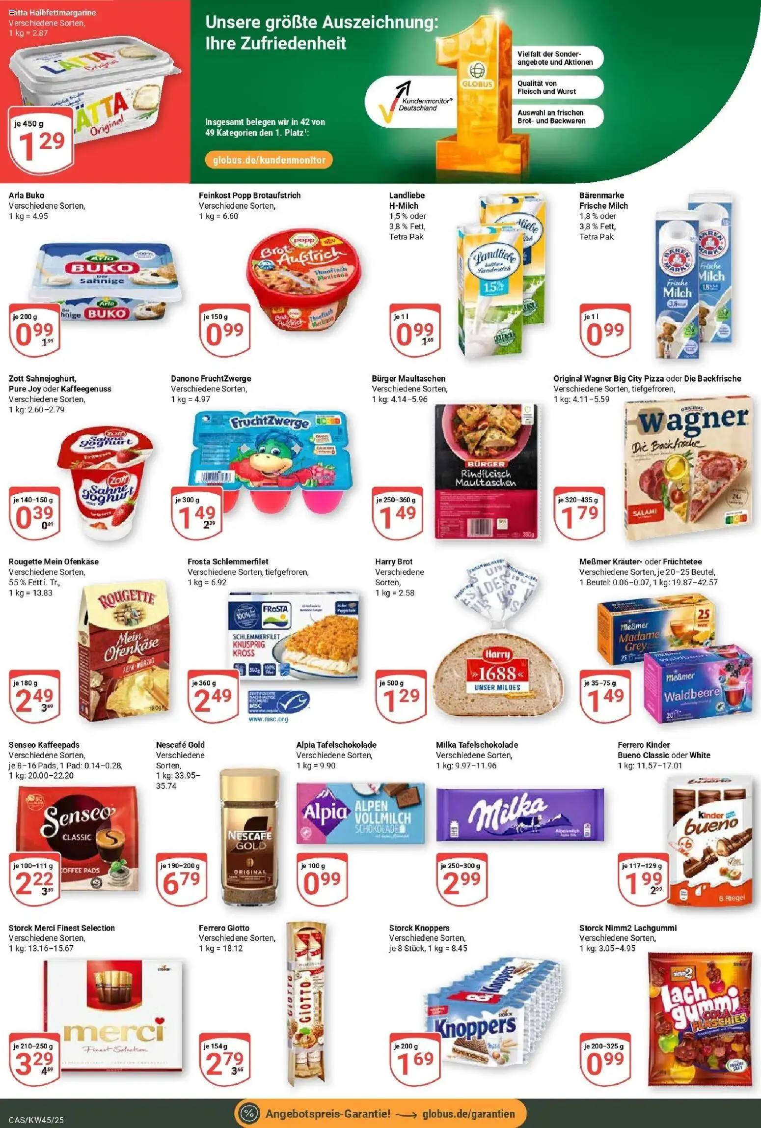 Globus prospekt Castrop-Rauxel	 – gültig ab 02.11.2025 | Seite: 2 | Produkte: Nescafe, Thunfisch, Knoppers, Maultaschen