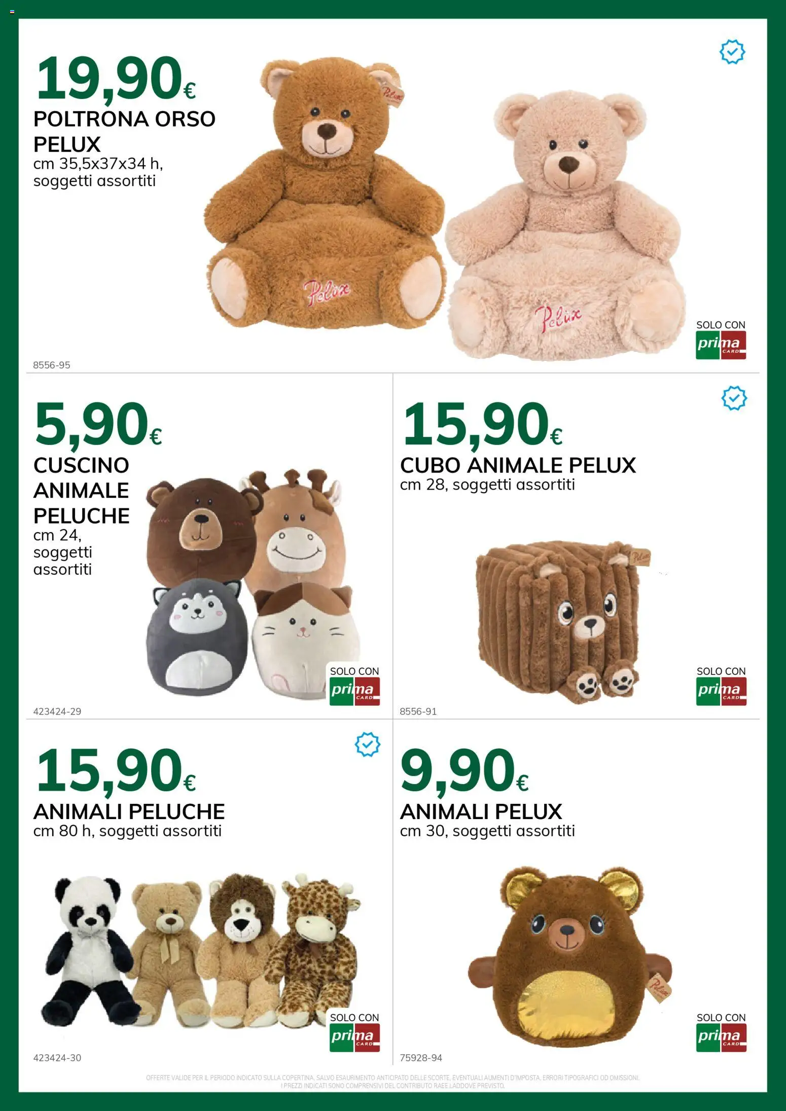 Volantino Basko del 11.11.2025 | Pagina: 6 | Prodotti: Peluche, Cuscino, Poltrona