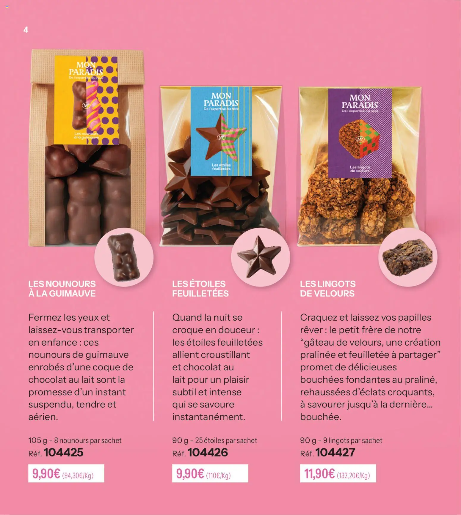 {H1} | Page: 4 | Produits: Lait, Chocolat