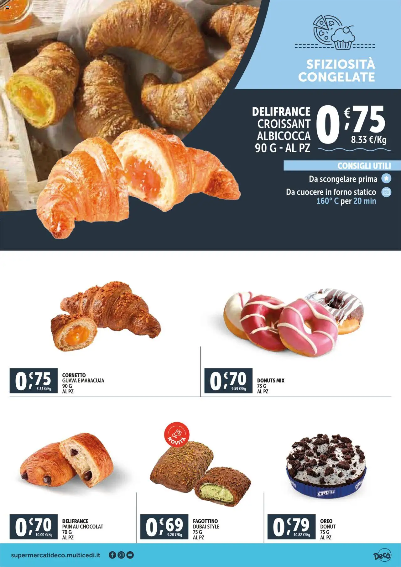 Volantino Decò del 16.10.2025 | Pagina: 5 | Prodotti: Cornetto, Croissant, Forno
