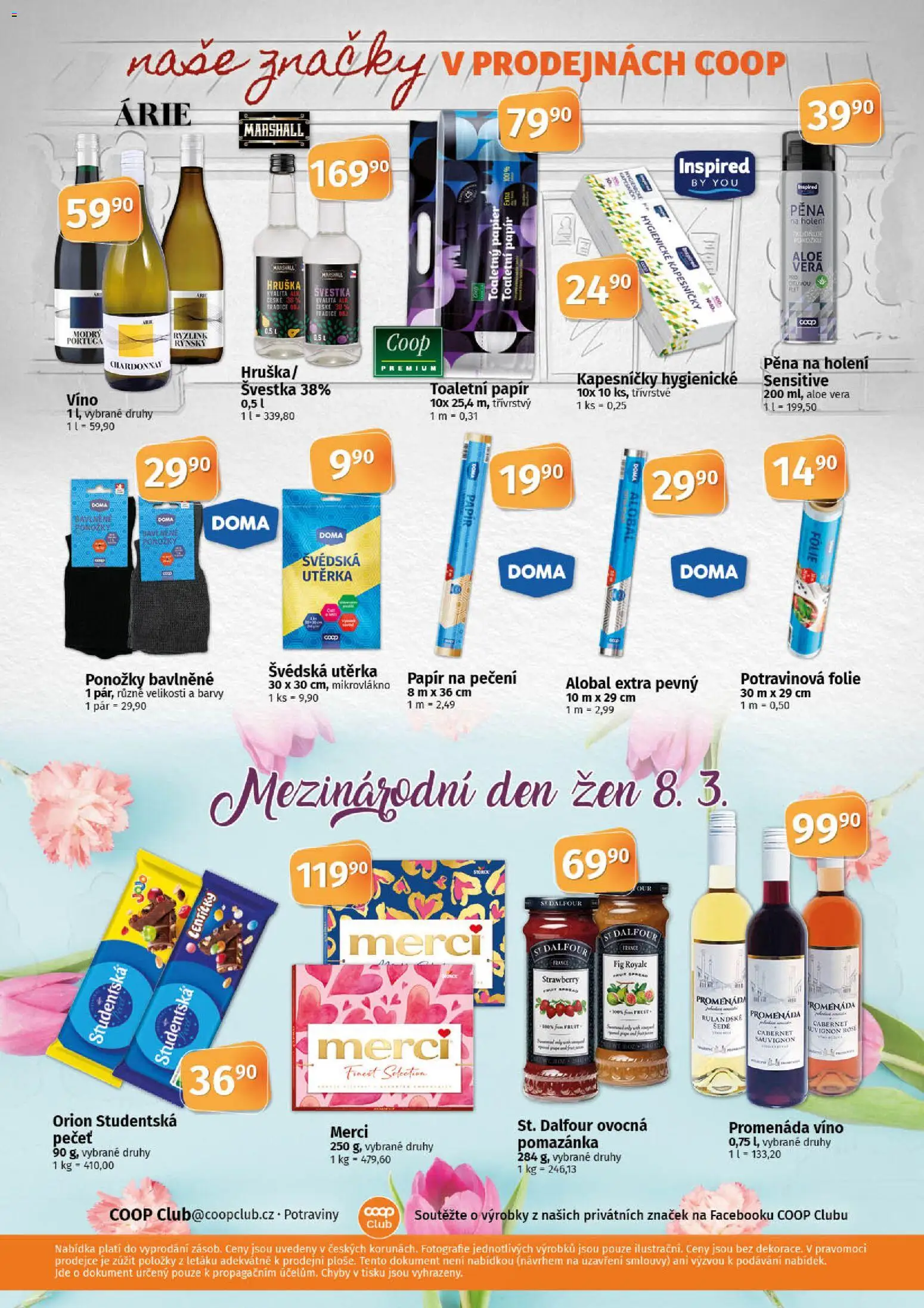 Coop leták - Tuty od 25.02.2026 | Strana: 10 | Produkty: Ponožky, Aloe vera, Barvy, Utěrka