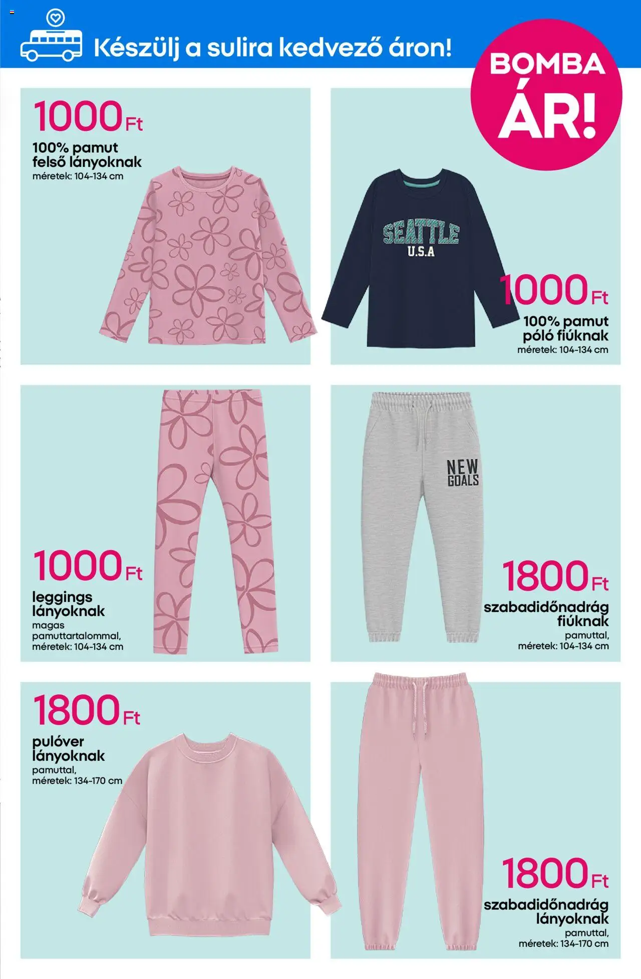 Pepco akciós ujság - amely érvényes a következő dátumtól: 21.08.2025 | Oldal: 3 | Termékek: Pulóver, Leggings
