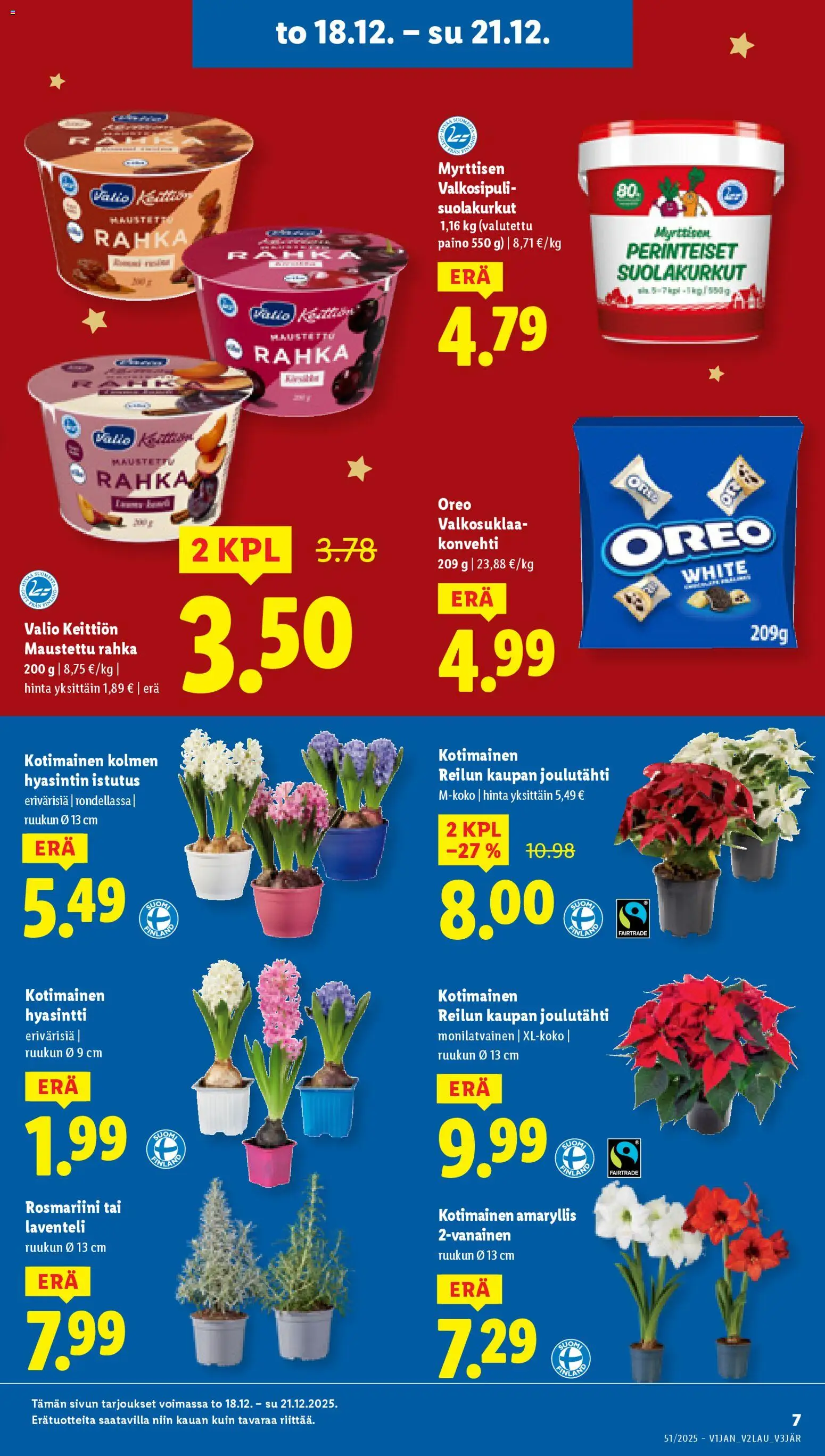 Lidl tarjoukset - Rovaniemi – voimassa 18.12.2025 alkaen | Sivu: 7 | Tuotteet: Valkosipuli, Oreo