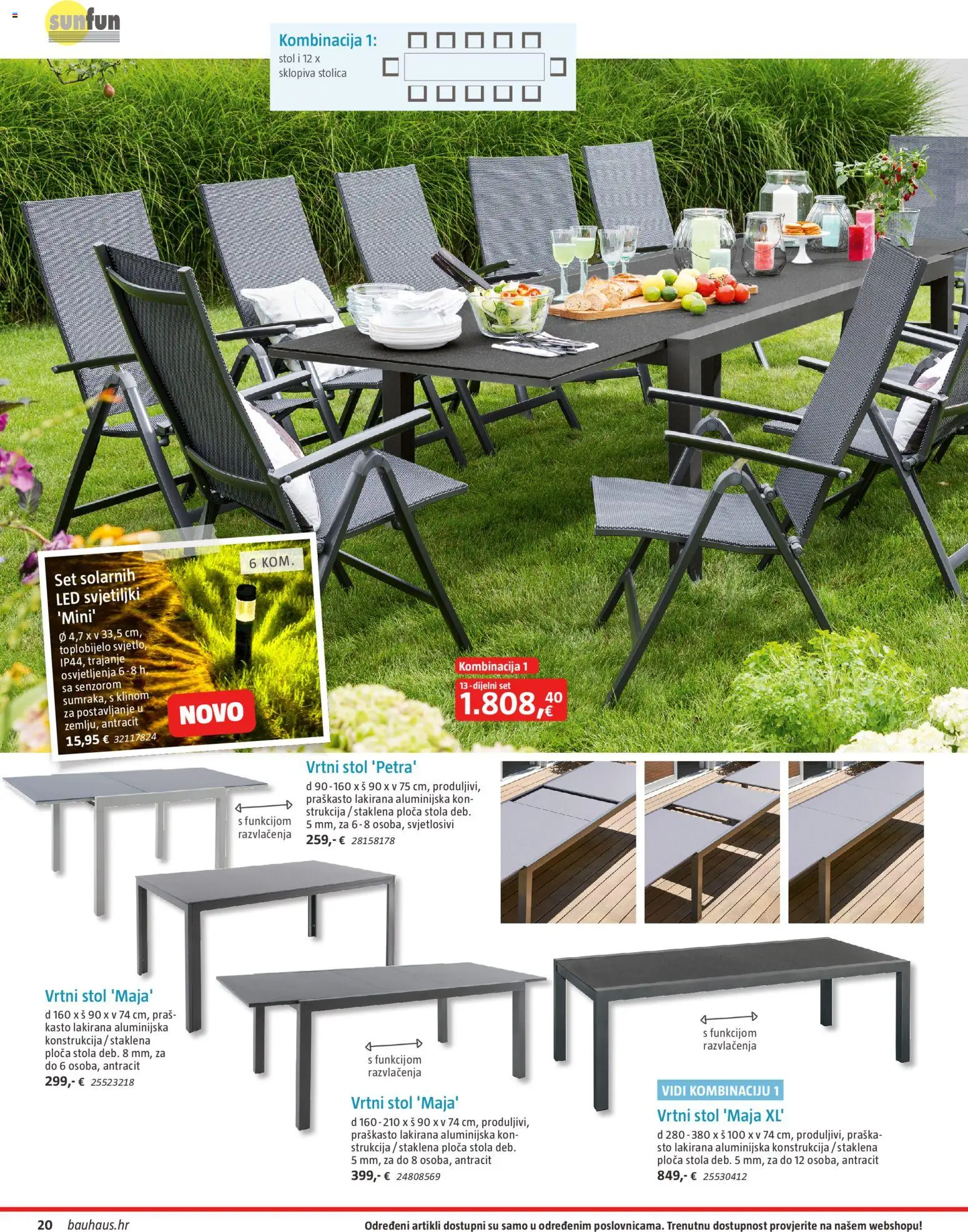 Bauhaus katalog | vrijedi od 23.03.2026 | Stranica: 20 | Proizvodi: Stol, Stolica