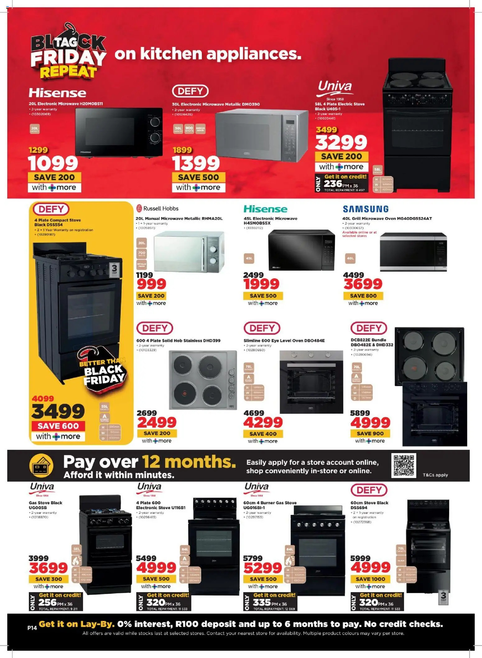 New HiFi Corp catalogue – valid from 04.03.2026 | Page: 14 | Products: Oven, Hob, Microwave, Gas stove