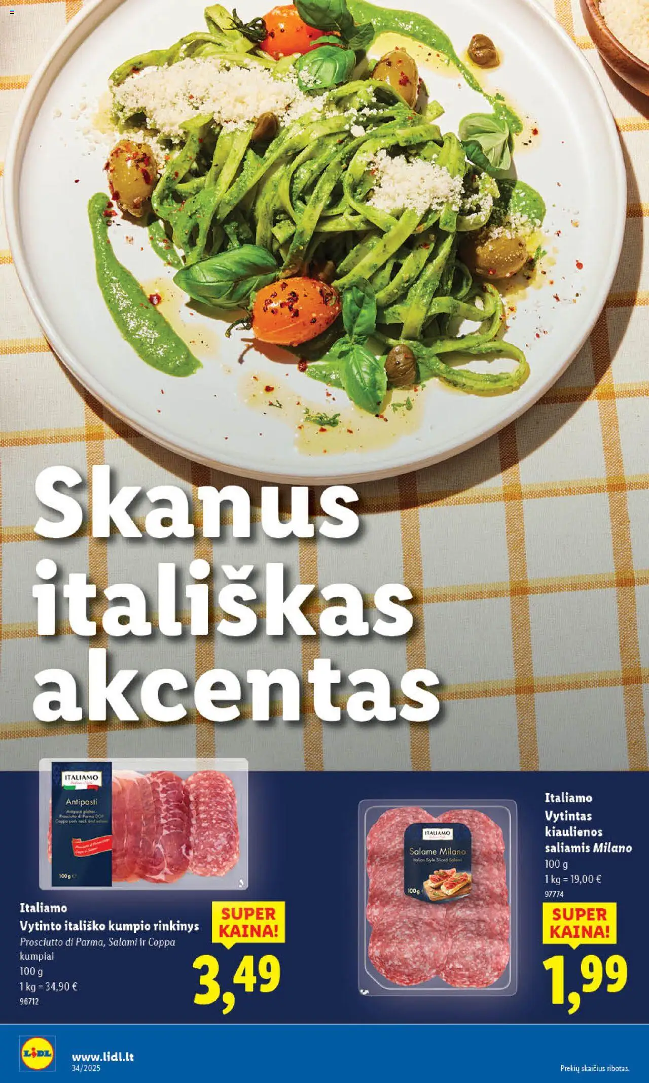 LIDL leidinys│galioja nuo 18.08.2025 | Puslapis: 10 | Prekių: Kiaulienos, Saliamis