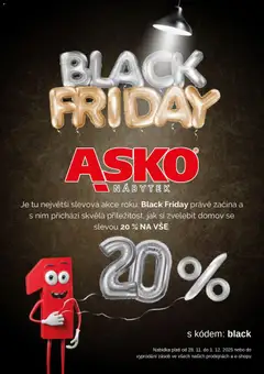 Náhled letáku ASKO nábytek Black Friday od 28.11.2025
