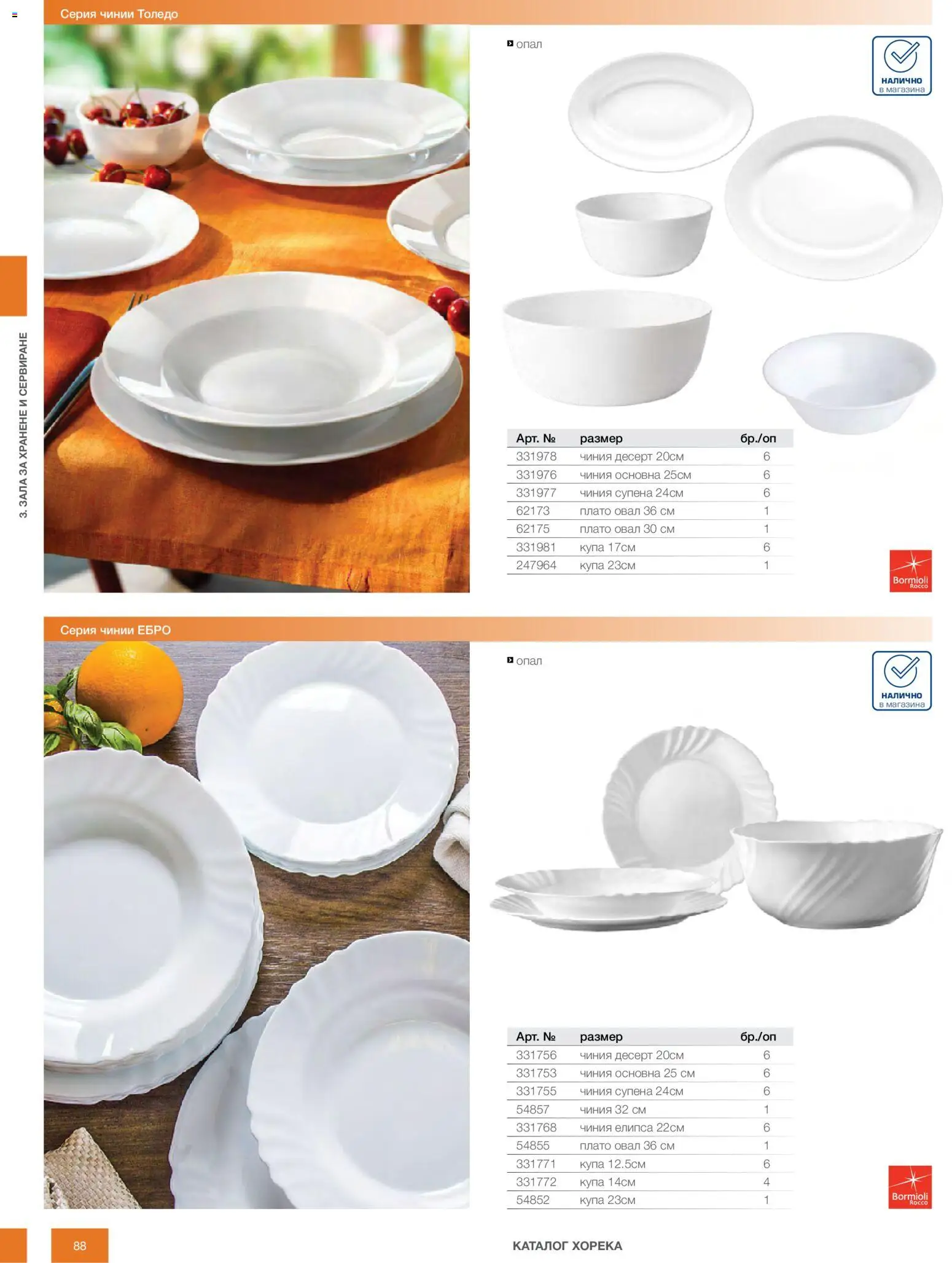 {H1} | Страница: 88 | Продукти: Чиния, Купа