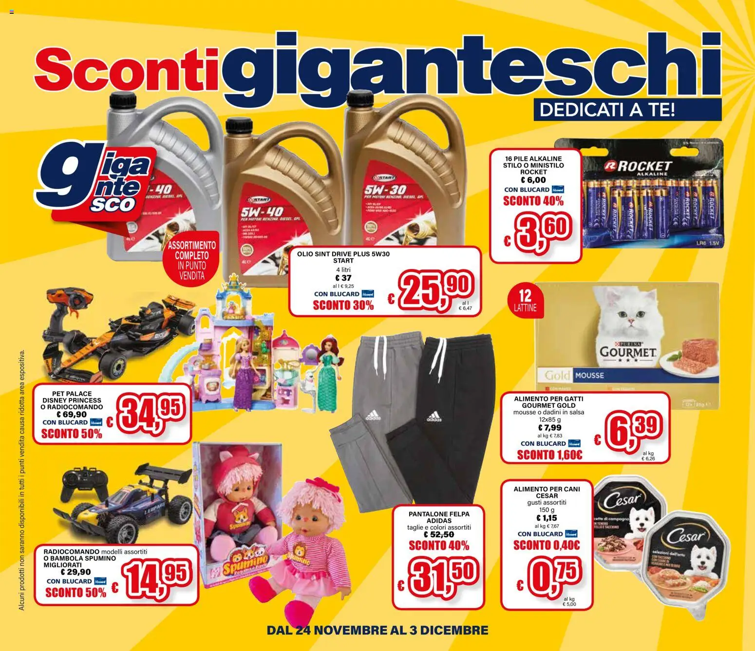 Volantino Il Gigante del 24.11.2025 | Pagina: 8 | Prodotti: Pile, Tè, Salsa, Olio