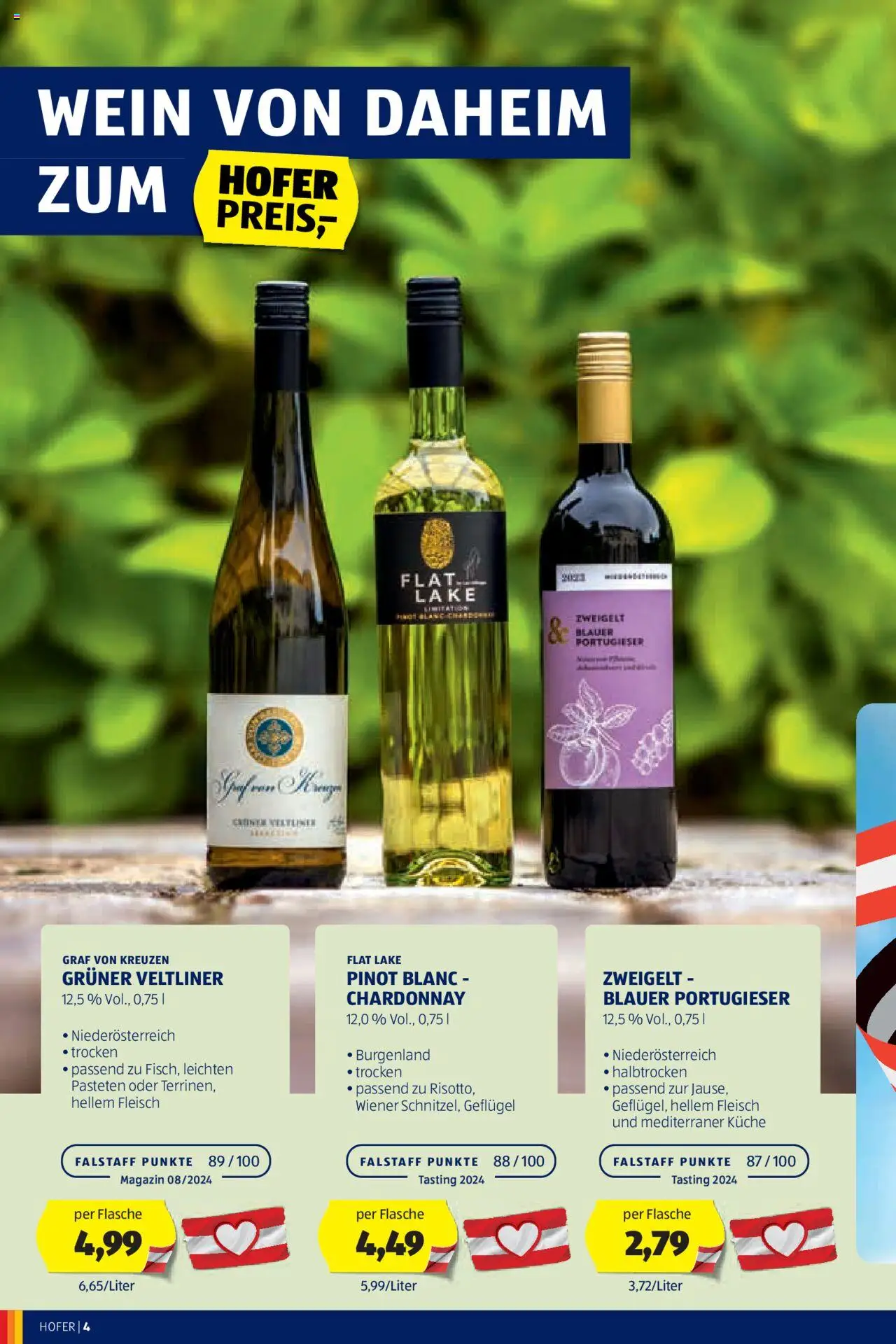 Hofer Wein-Magazin gültig ab 16.10.2024 | Seite: 4 | Produkte: Wein