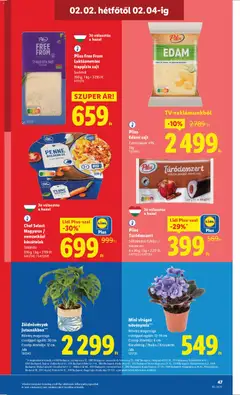 Lidl Akciós újság - amely érvényes a következő dátumtól: 29.01.2026 | Oldal: 47