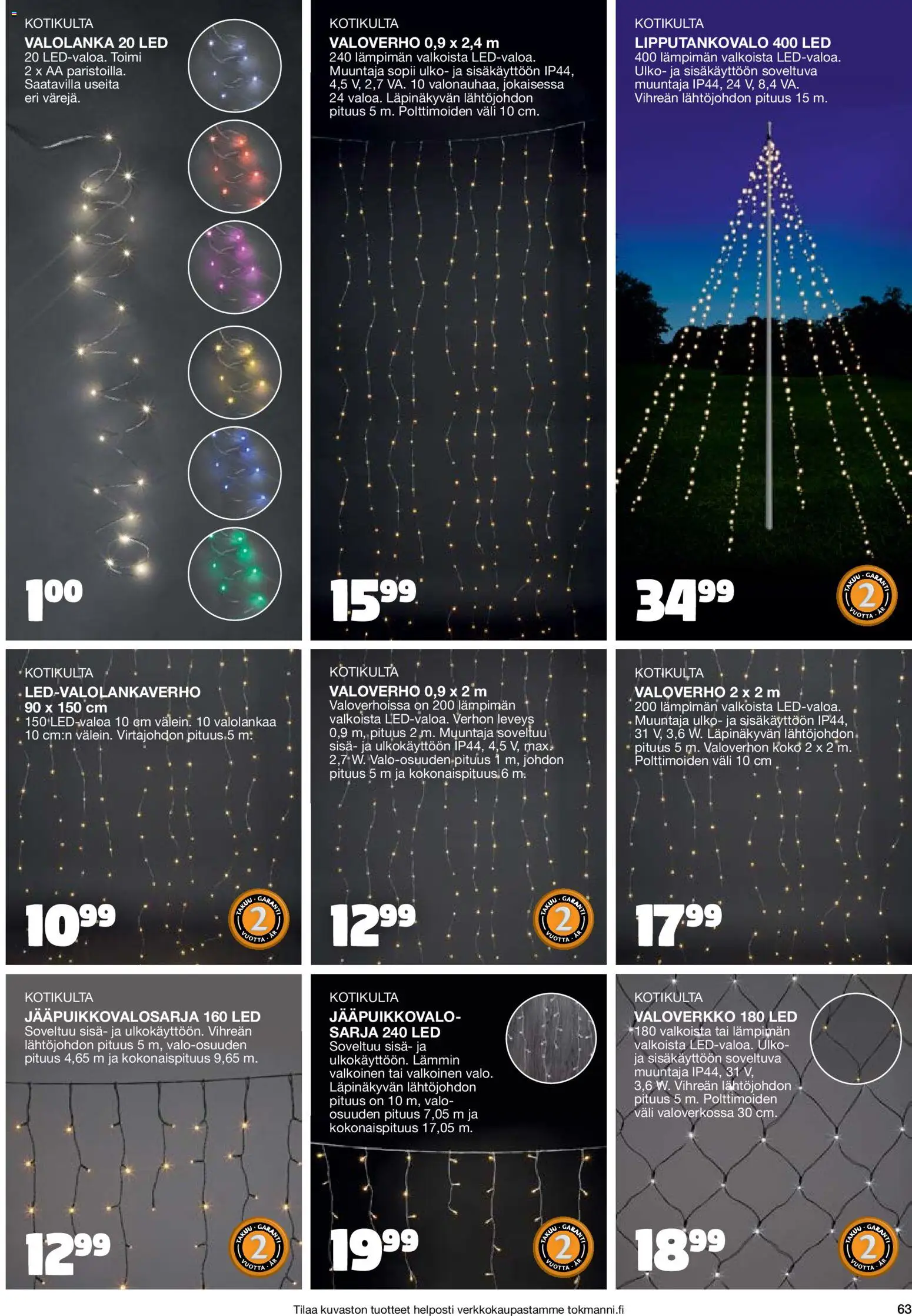 Tokmanni - Joulukuvasto 2025 – voimassa 30.10.2025 alkaen | Sivu: 63
