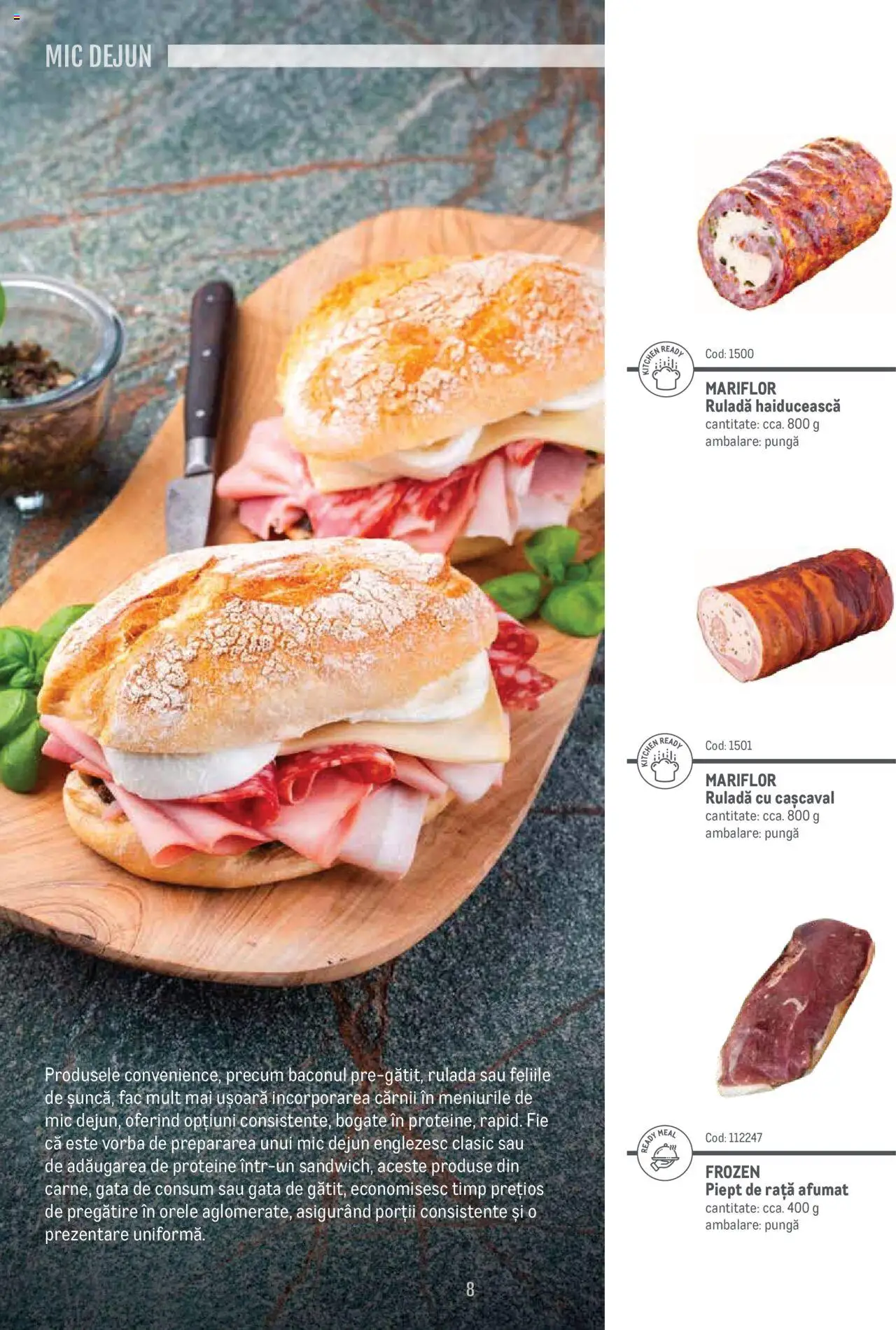 Noul catalog Metro – valabil de la 14.11.2024 | Pagină: 8 | Produse: Pungă, Cașcaval, Rață