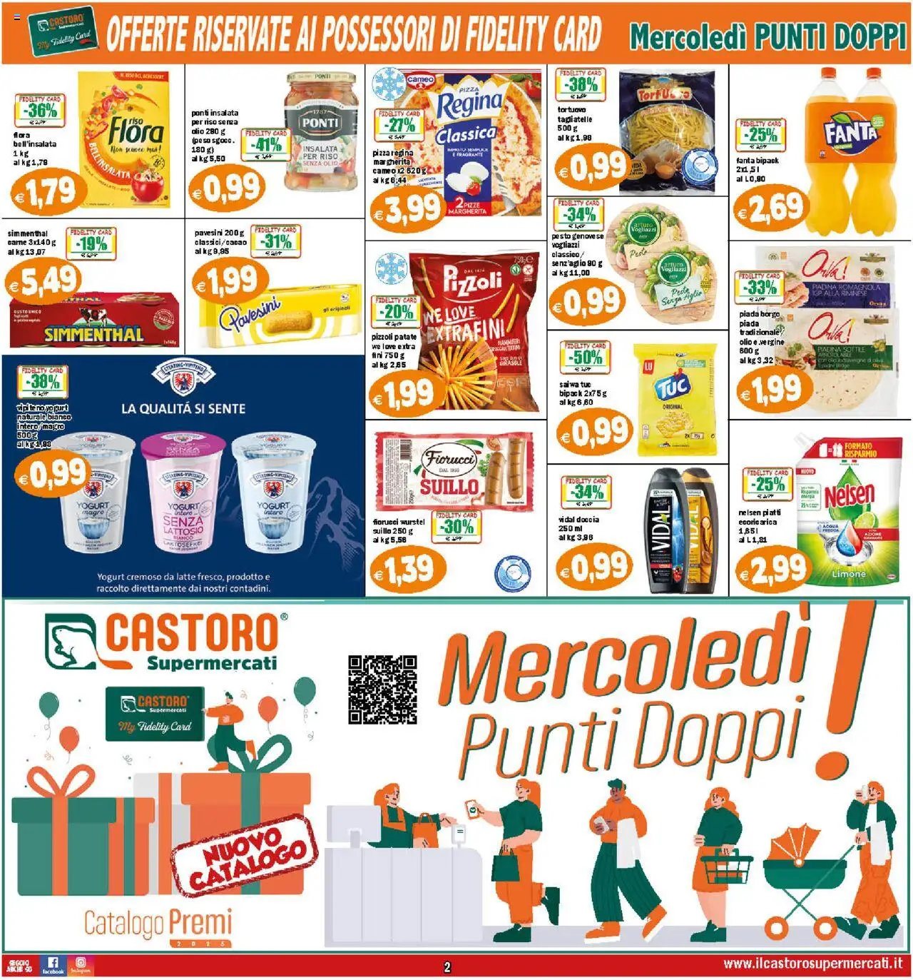 Volantino Il Castoro del 25.07.2025 | Pagina: 2 | Prodotti: Yogurt, Patate, Olio, Piadina
