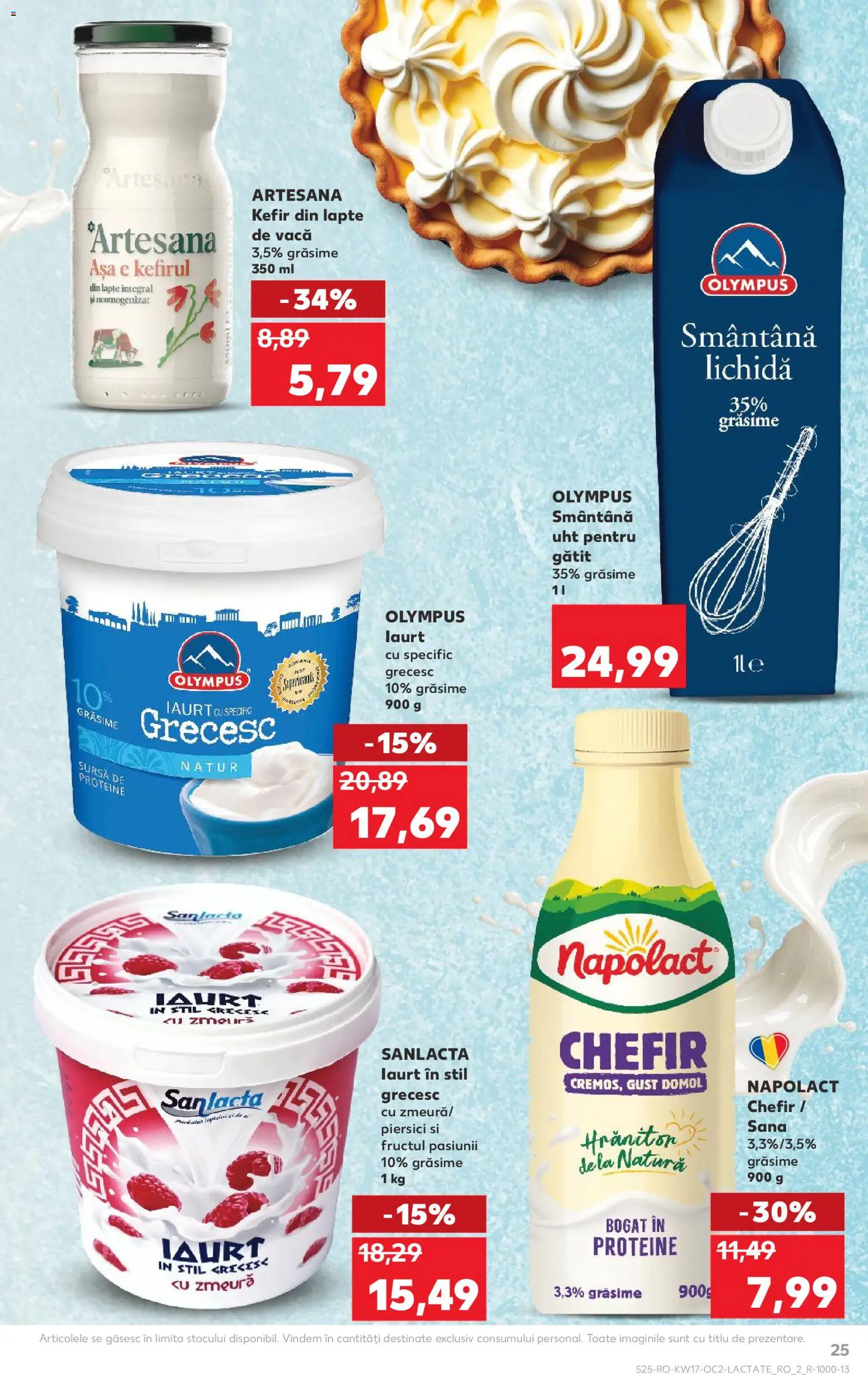 Noul catalog Kaufland – valabil de la 22.04.2026 | Pagină: 25 | Produse: Zmeură, Masaüstü kılıfı, Lapte, Smântână